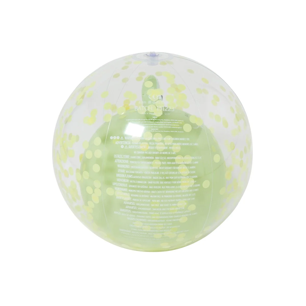 3D Inflatable Beach Ball - Cookie the Croc Green - Image 4