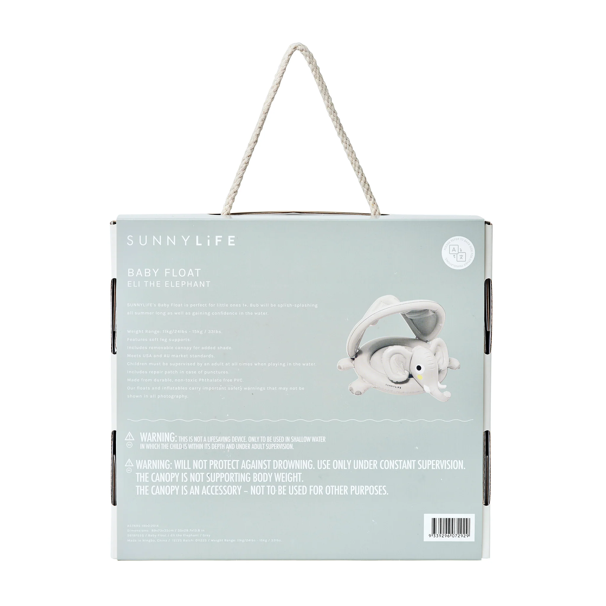 Baby Float - Eli the Elephant Grey - Image 9