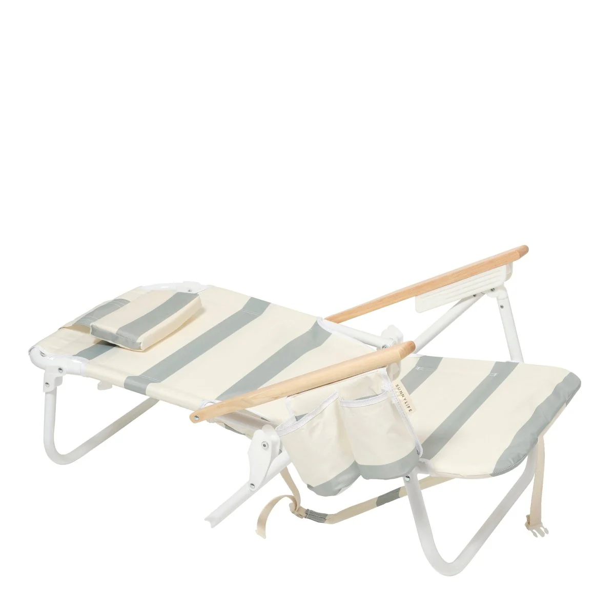 Beach Chair Deluxe - La Palma Sage Stripe - Image 12
