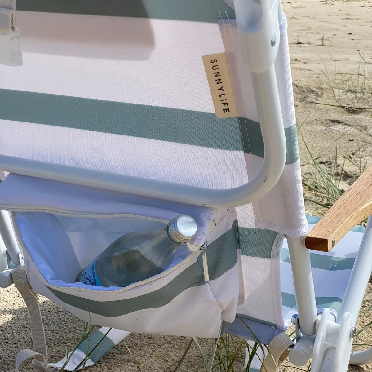 Beach Chair Deluxe - La Palma Sage Stripe - Image 4