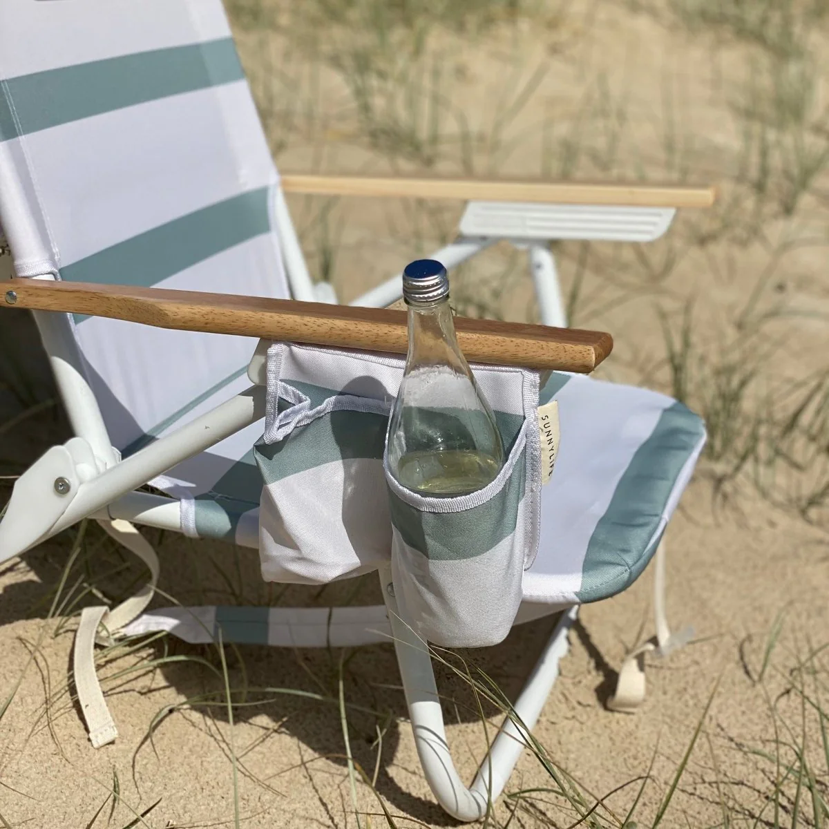 Beach Chair Deluxe - La Palma Sage Stripe - Image 5