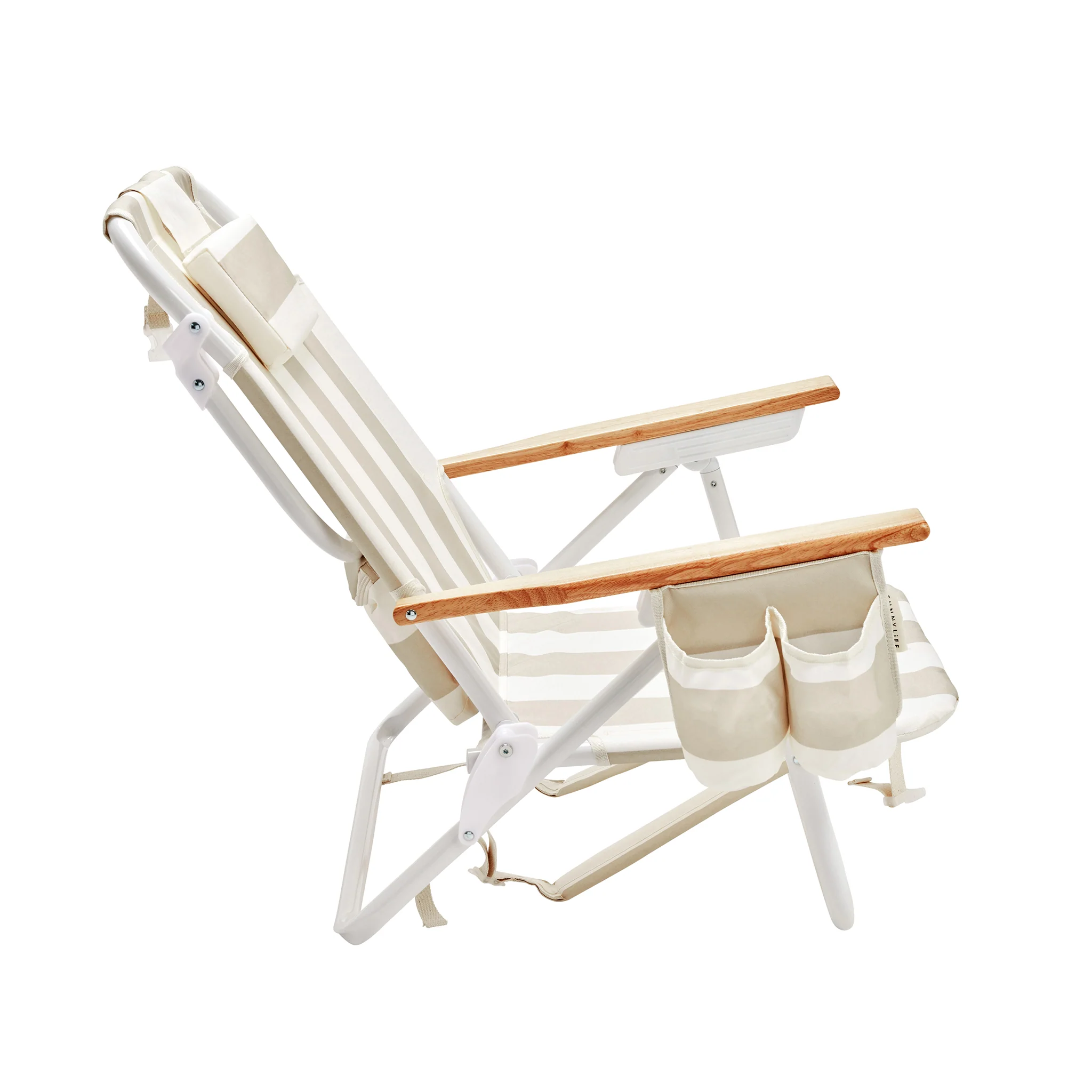 Beach Chair Deluxe - Oyster Stripe - Image 3