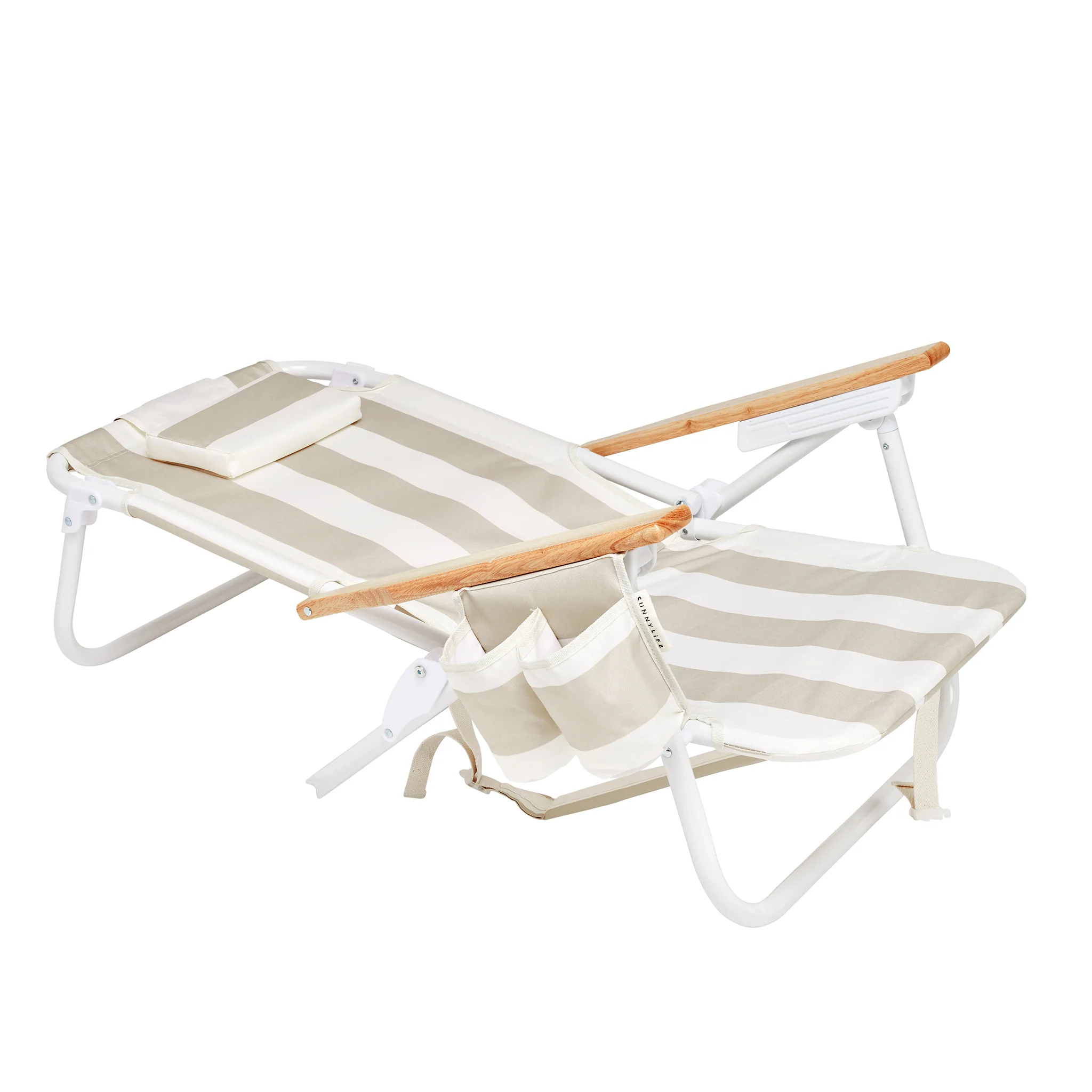 Beach Chair Deluxe - Oyster Stripe - Image 4