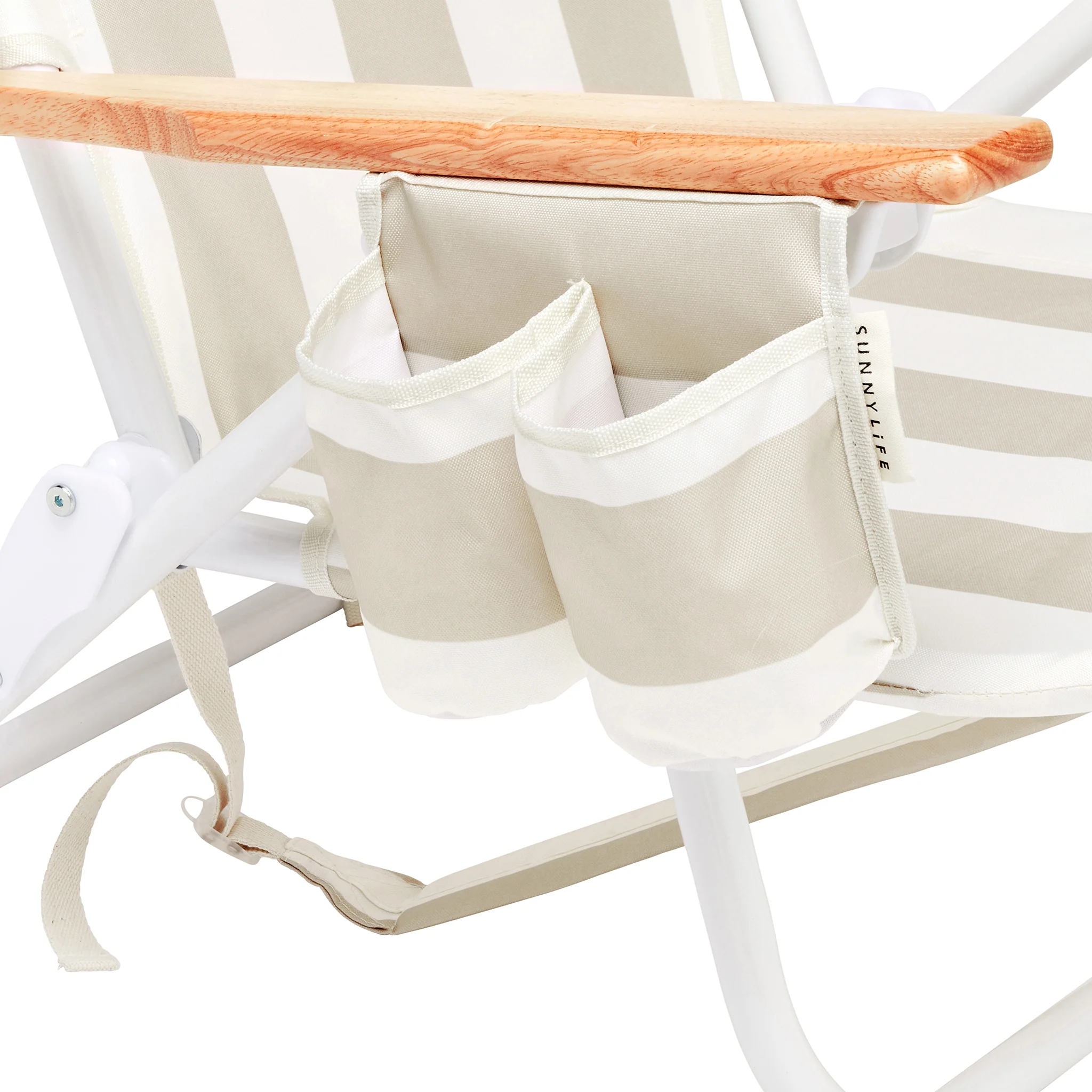 Beach Chair Deluxe - Oyster Stripe - Image 6