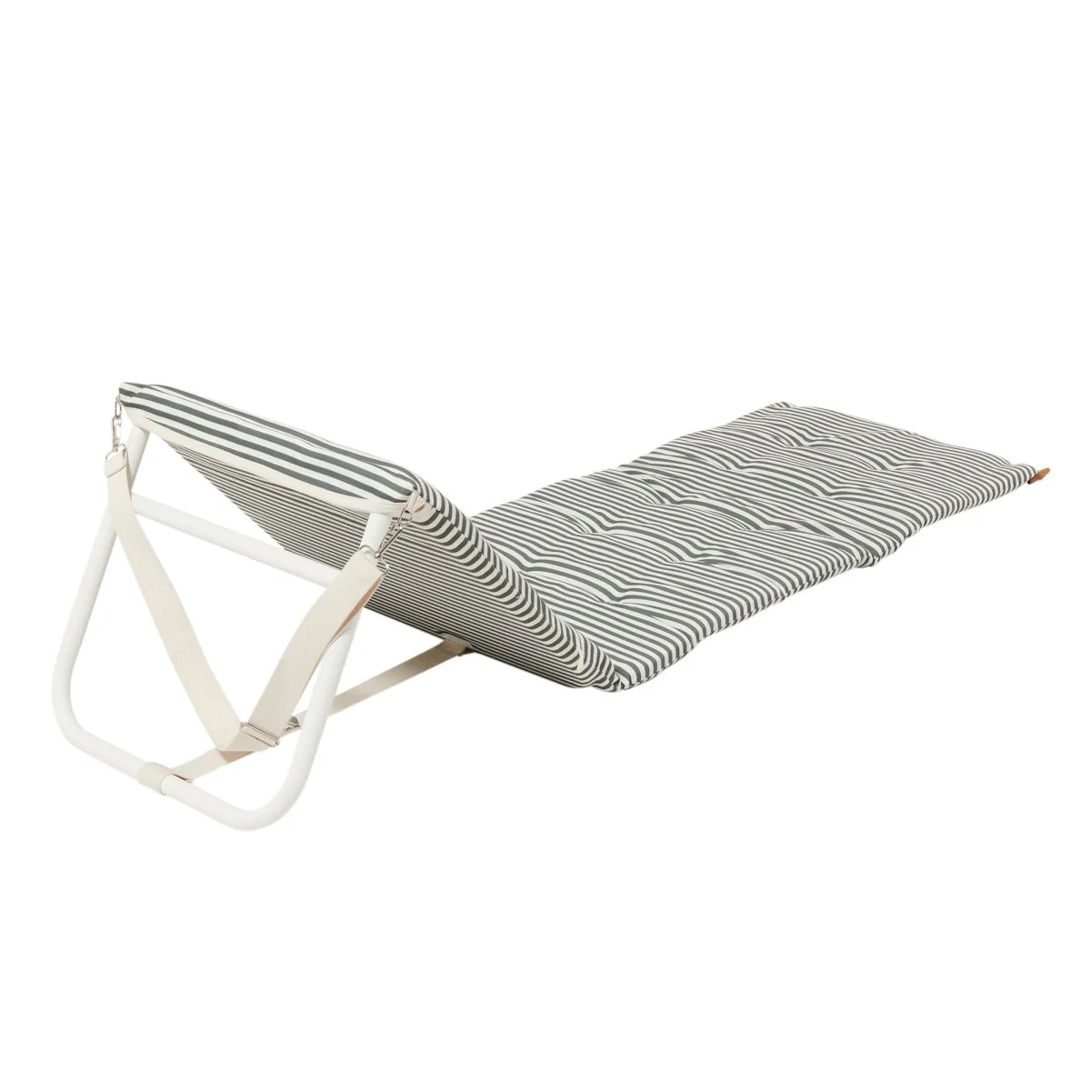 Reclining Beach Chair - The Vacay Olive Stripe - Image 5