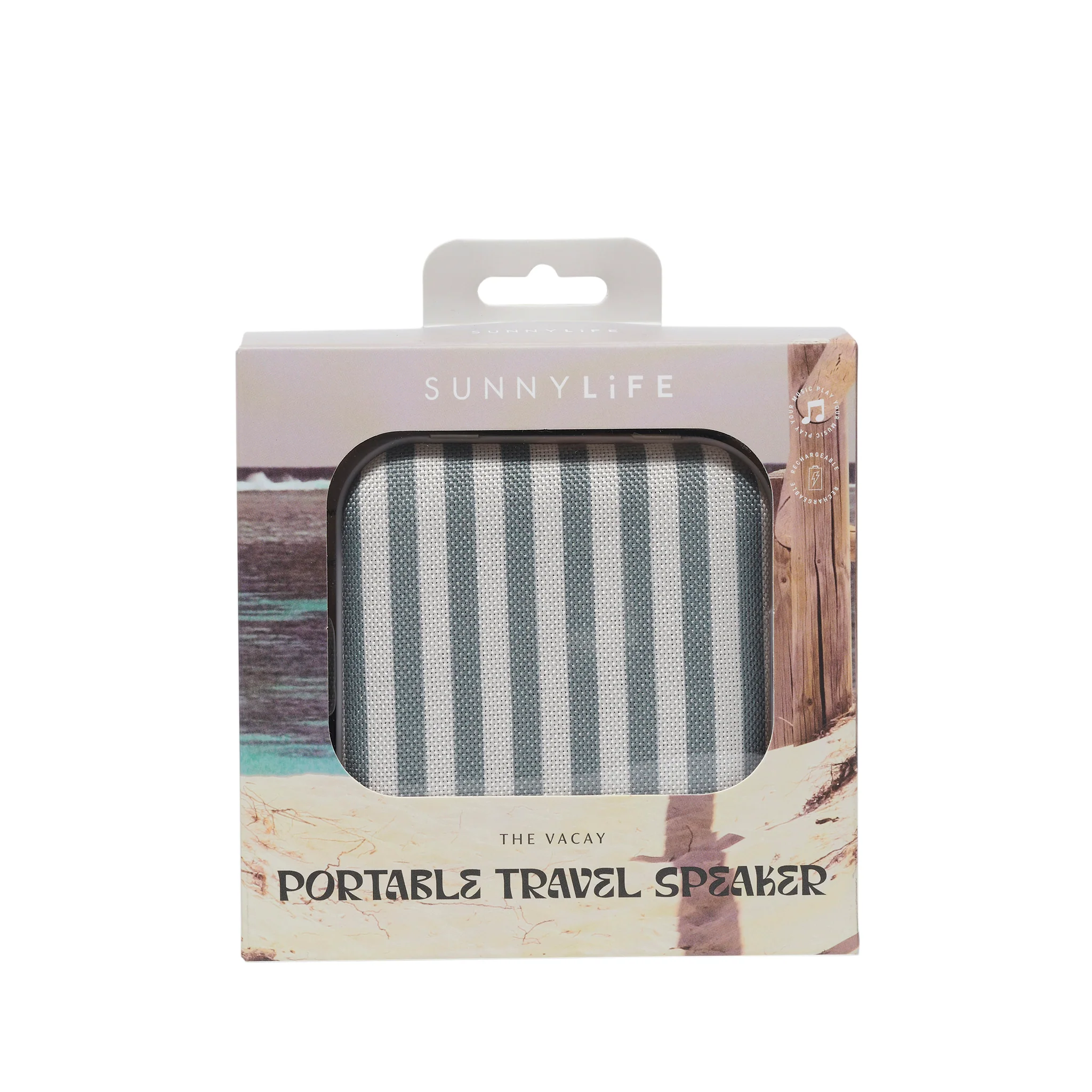 Beach Speaker - The Vacay Olive Stripe - Image 4