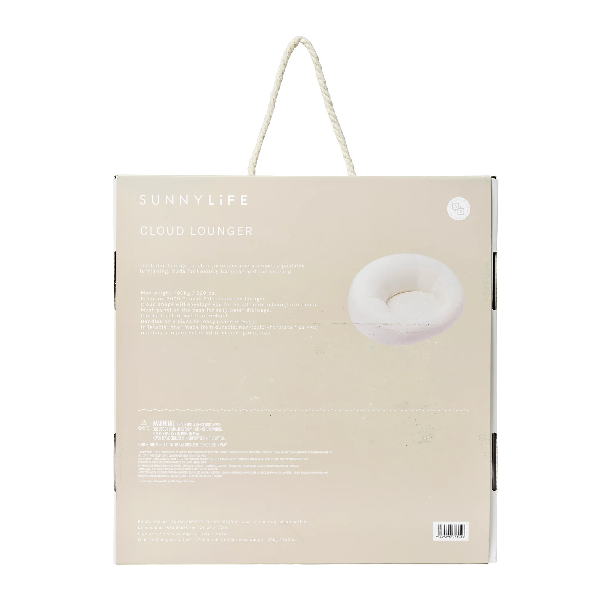Cloud Lounger - Cream - Image 13