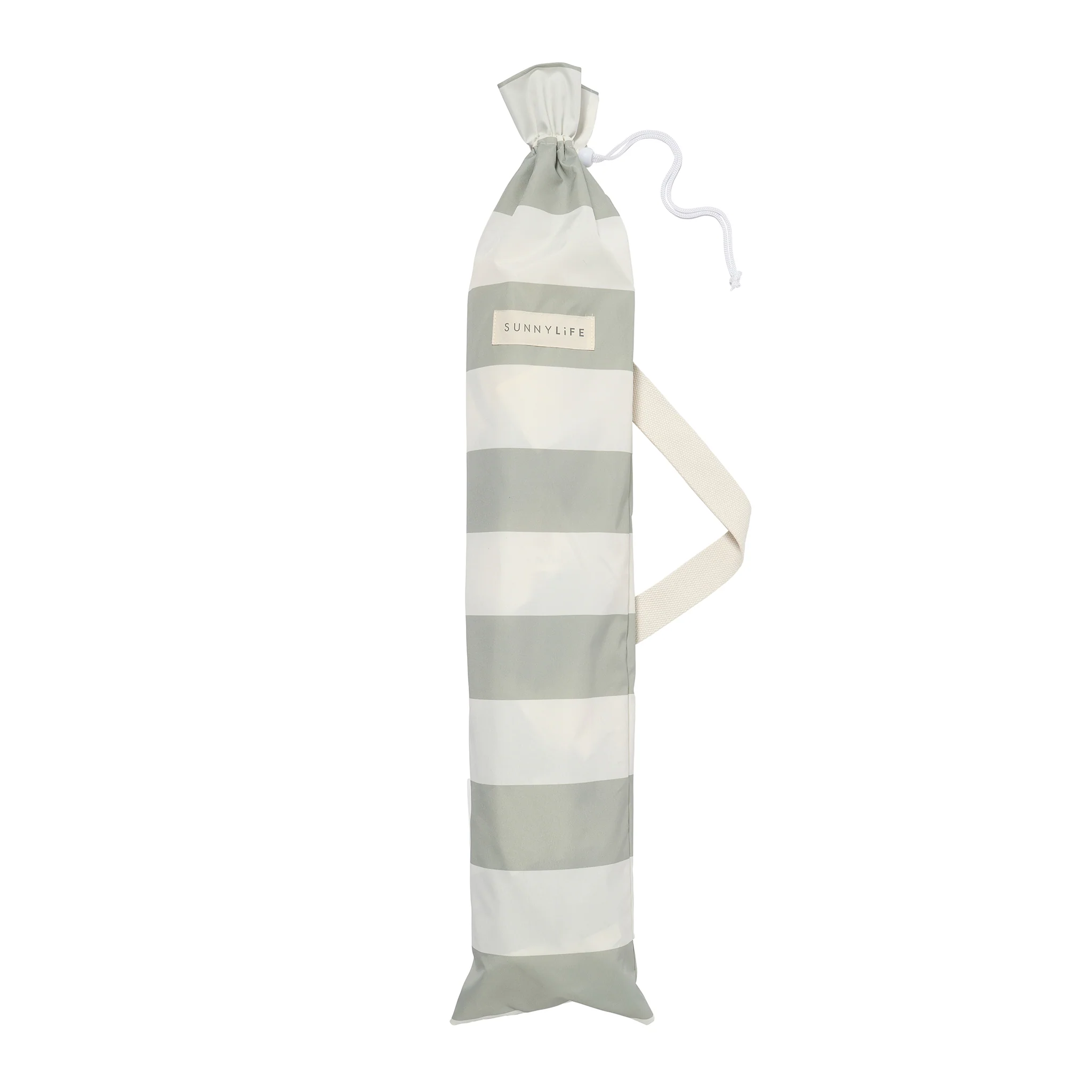 Compact Beach Umbrella - Sea Sage Stripe - Image 6