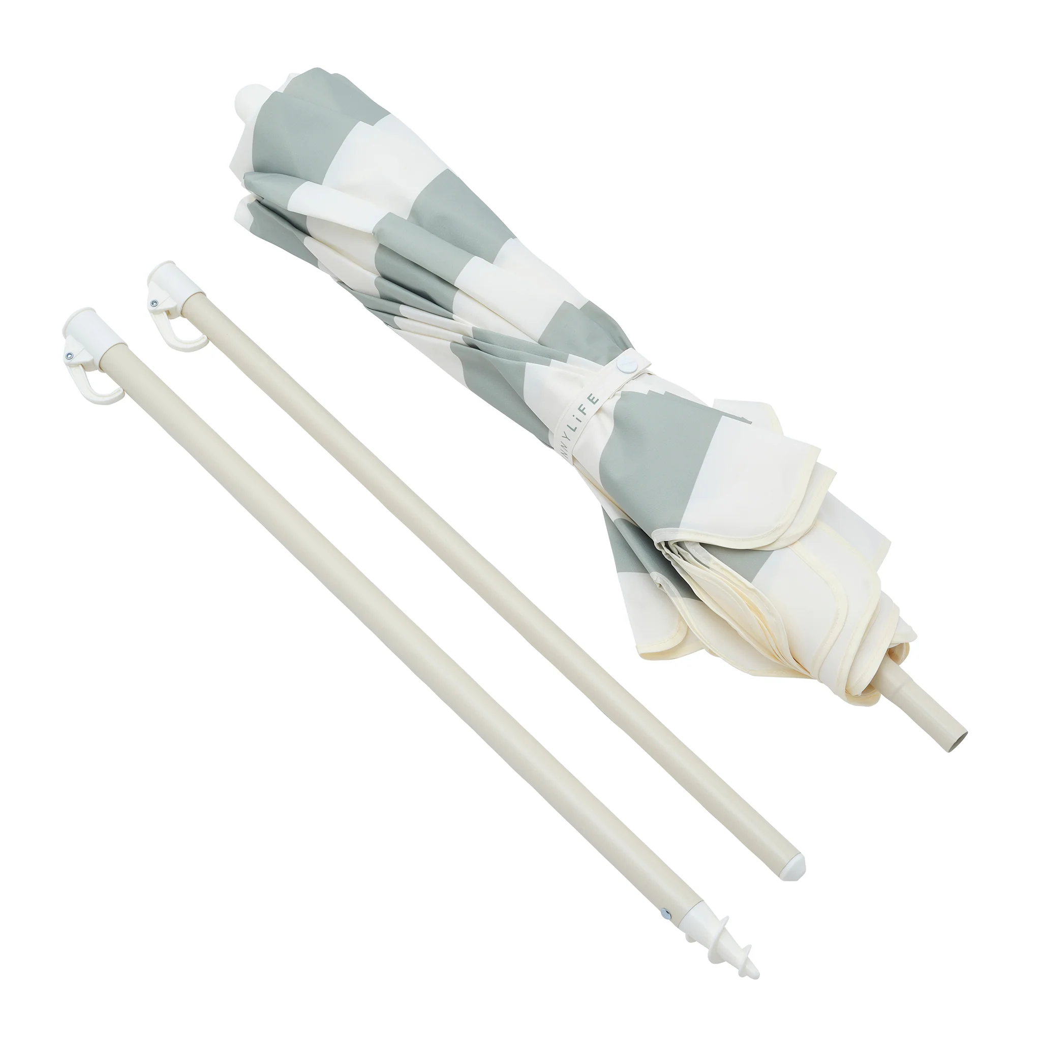 Compact Beach Umbrella - Sea Sage Stripe - Image 8