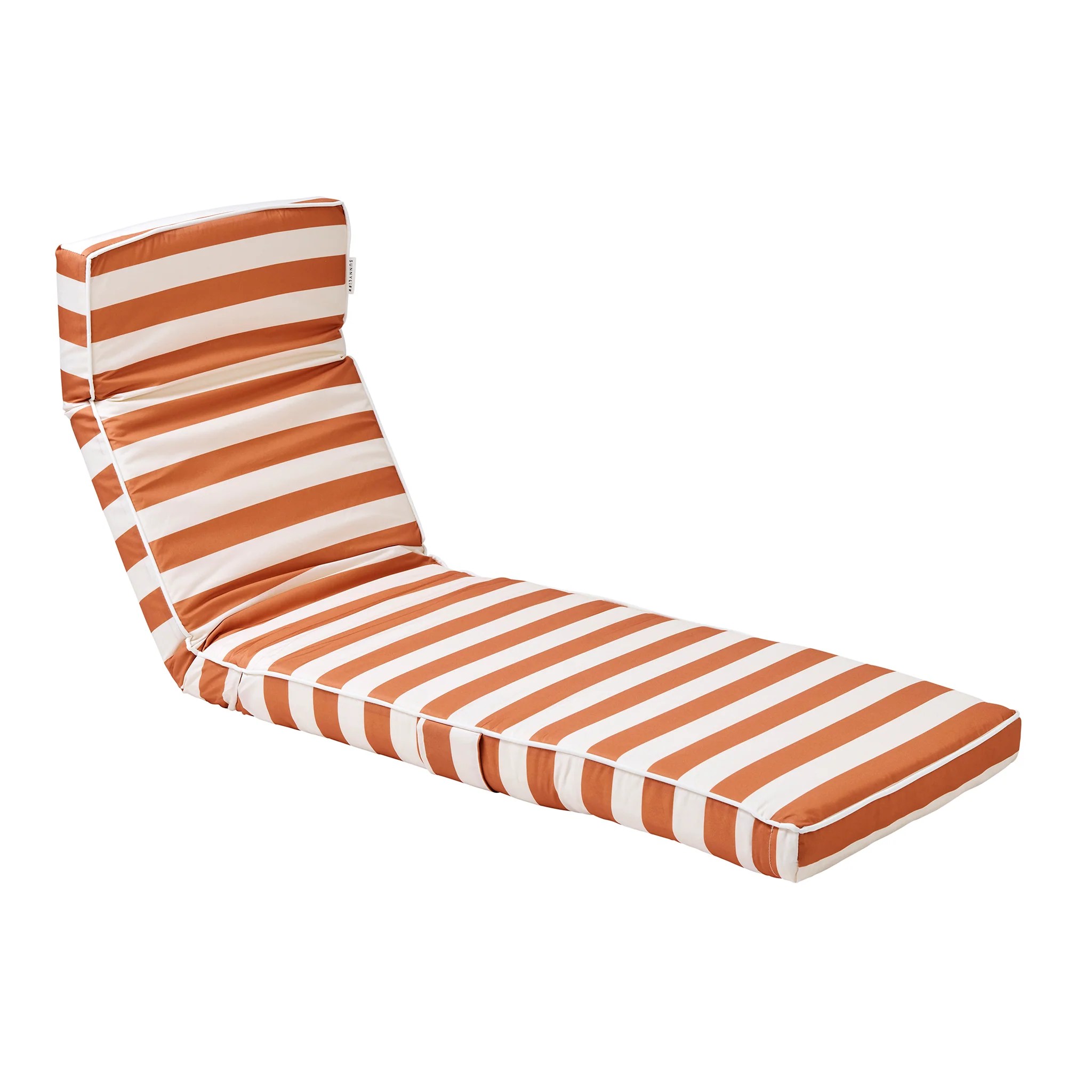 The Lounger Chair - Tierra Clay Stripe