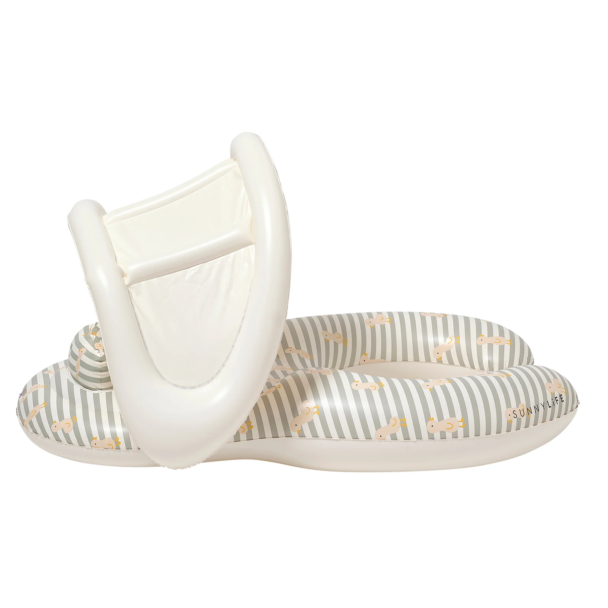 Float Together Baby Seat - Duck Sage Stripe - Image 5