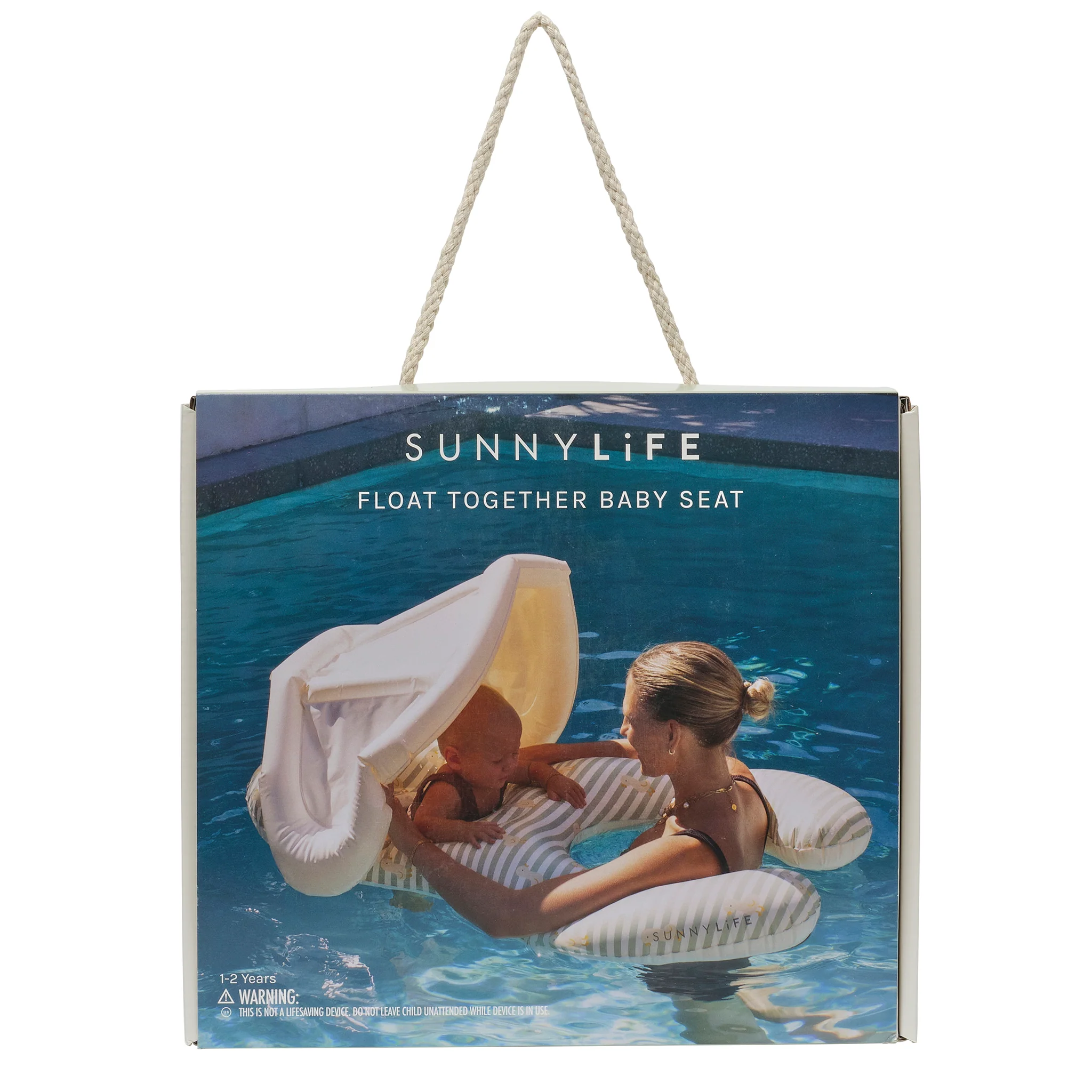 Float Together Baby Seat - Duck Sage Stripe - Image 7