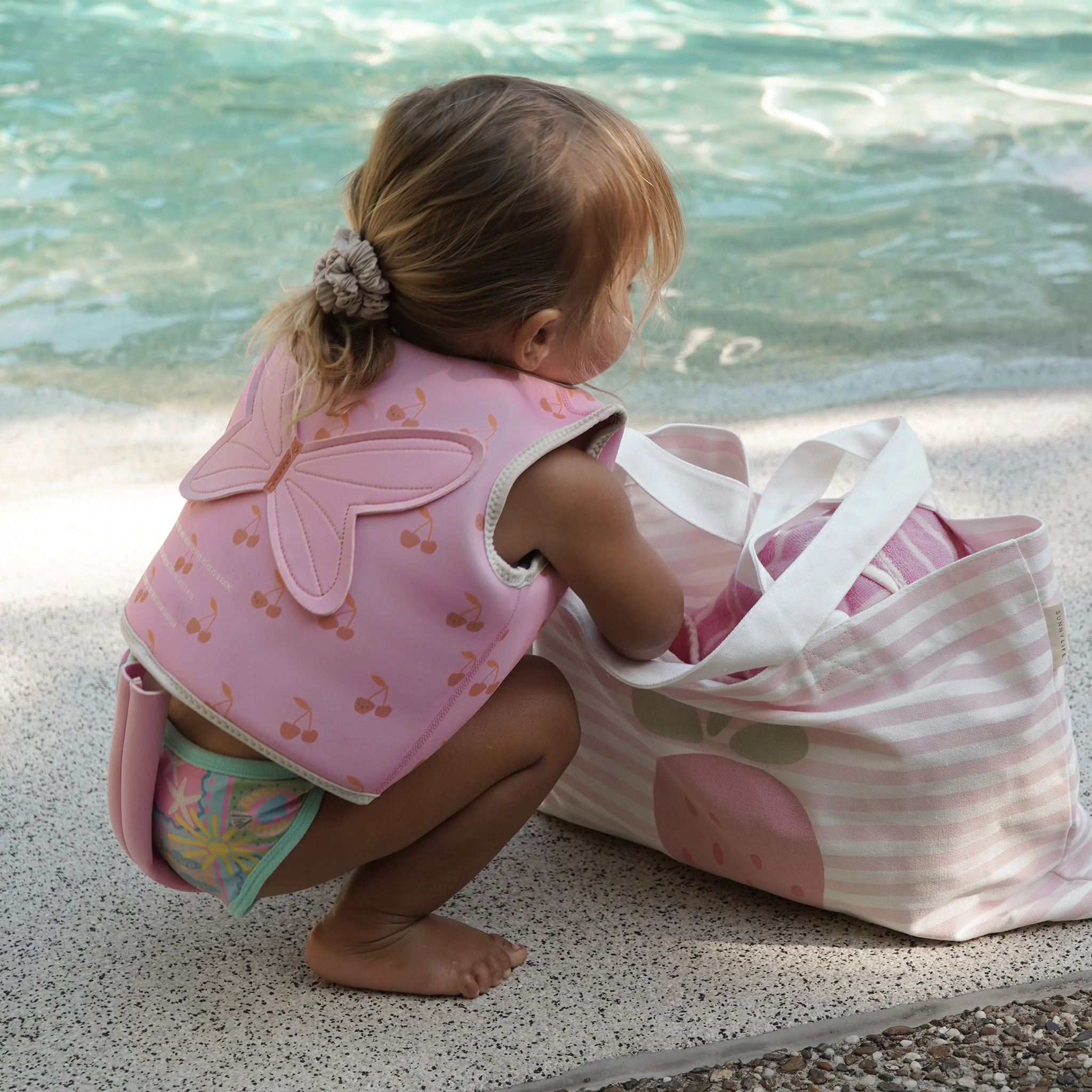 Kids Swim Vest 1-2 - Cotton Candy Pink - Image 3