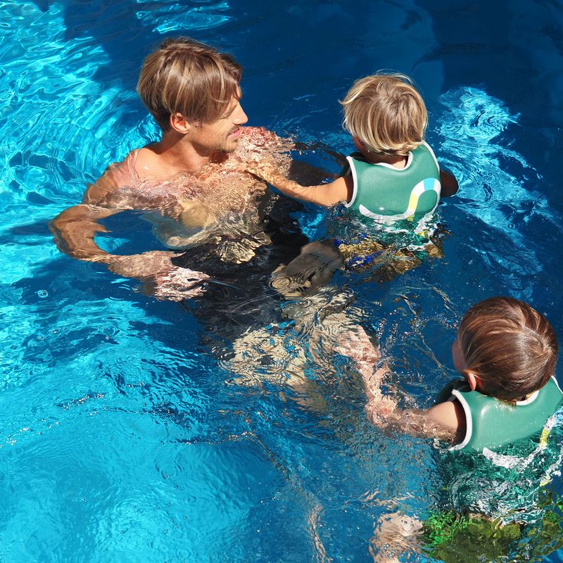 Kids Swim Vest 2-3 - Into the Jungle Green - Image 4