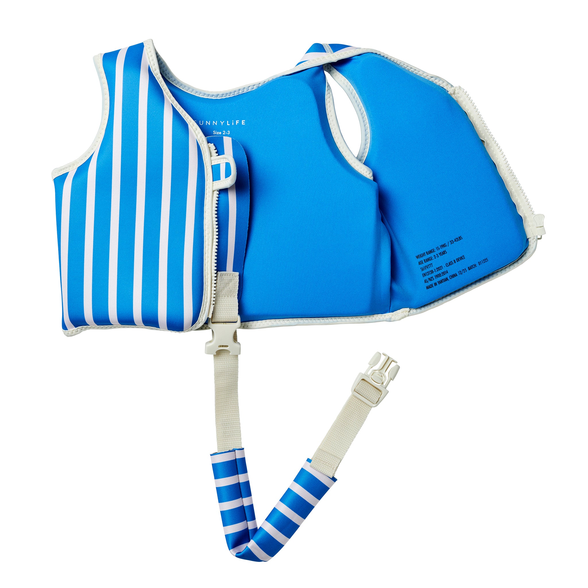 Kids Swim Vest 2-3 - Tino the Tiger Blue - Image 7