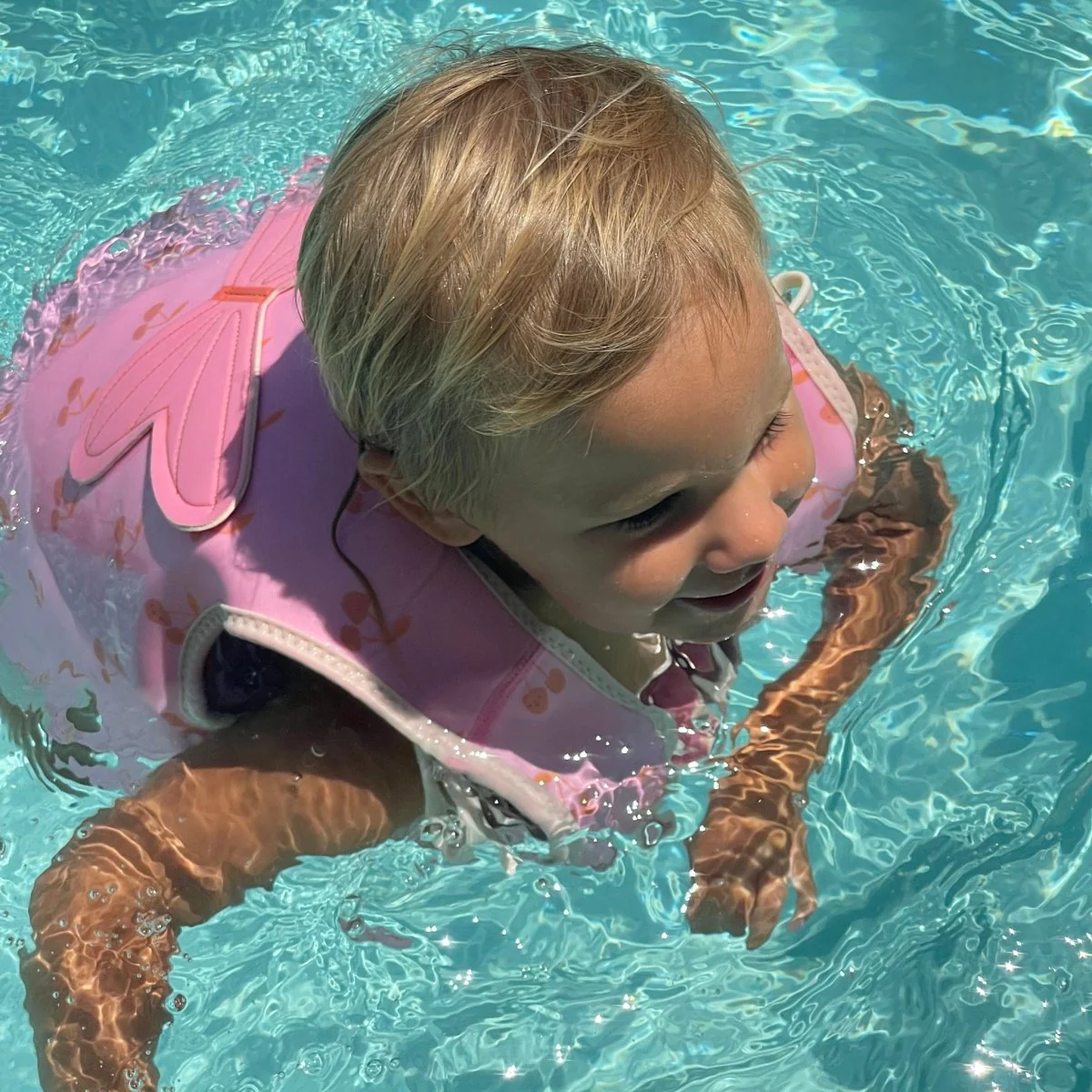 Kids Swim Vest 3-6 - Cotton Candy Pink - Image 4