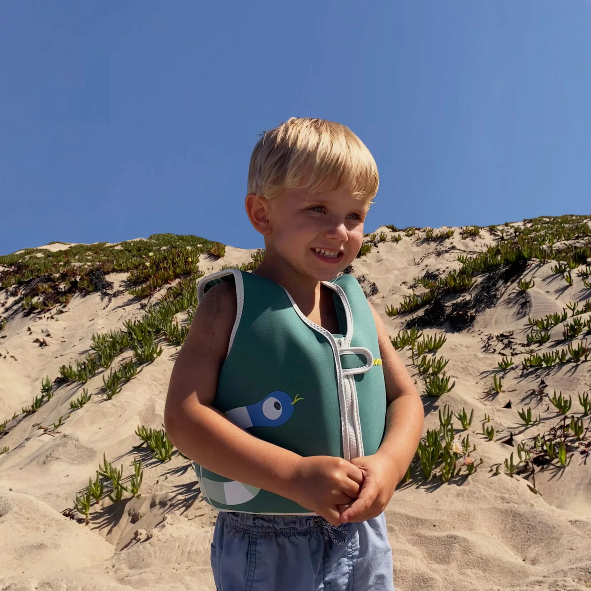 Kids Swim Vest 3-6 - Into the Jungle Green - Image 6