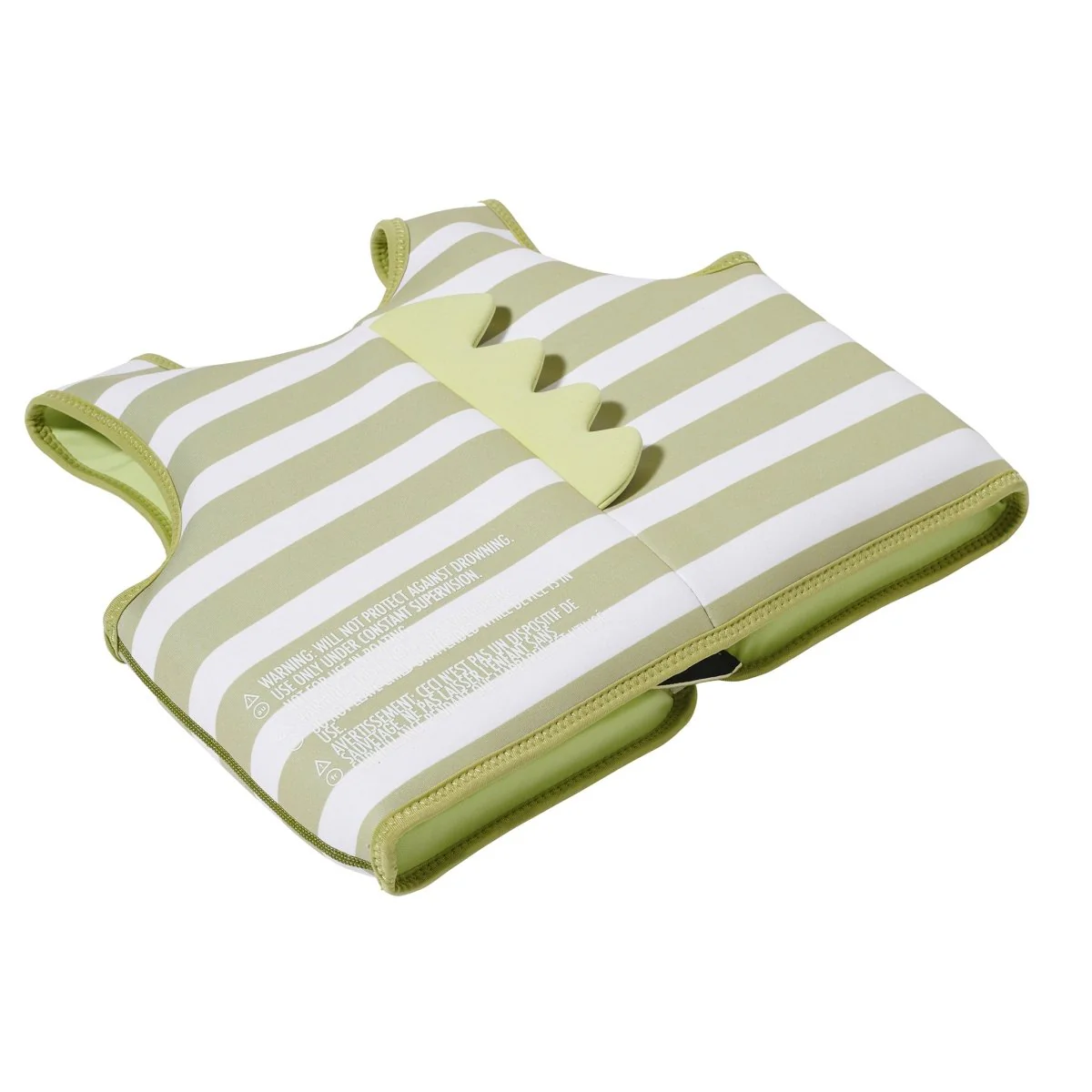 Kids Swim Vest 3-6 - Into the Wild Green Stripe - Image 7