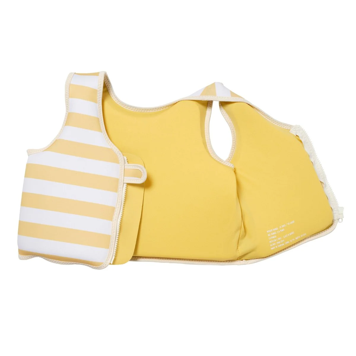 Kids Swim Vest 3-6 - Sammy the Seagull Yellow Stripe - Image 6