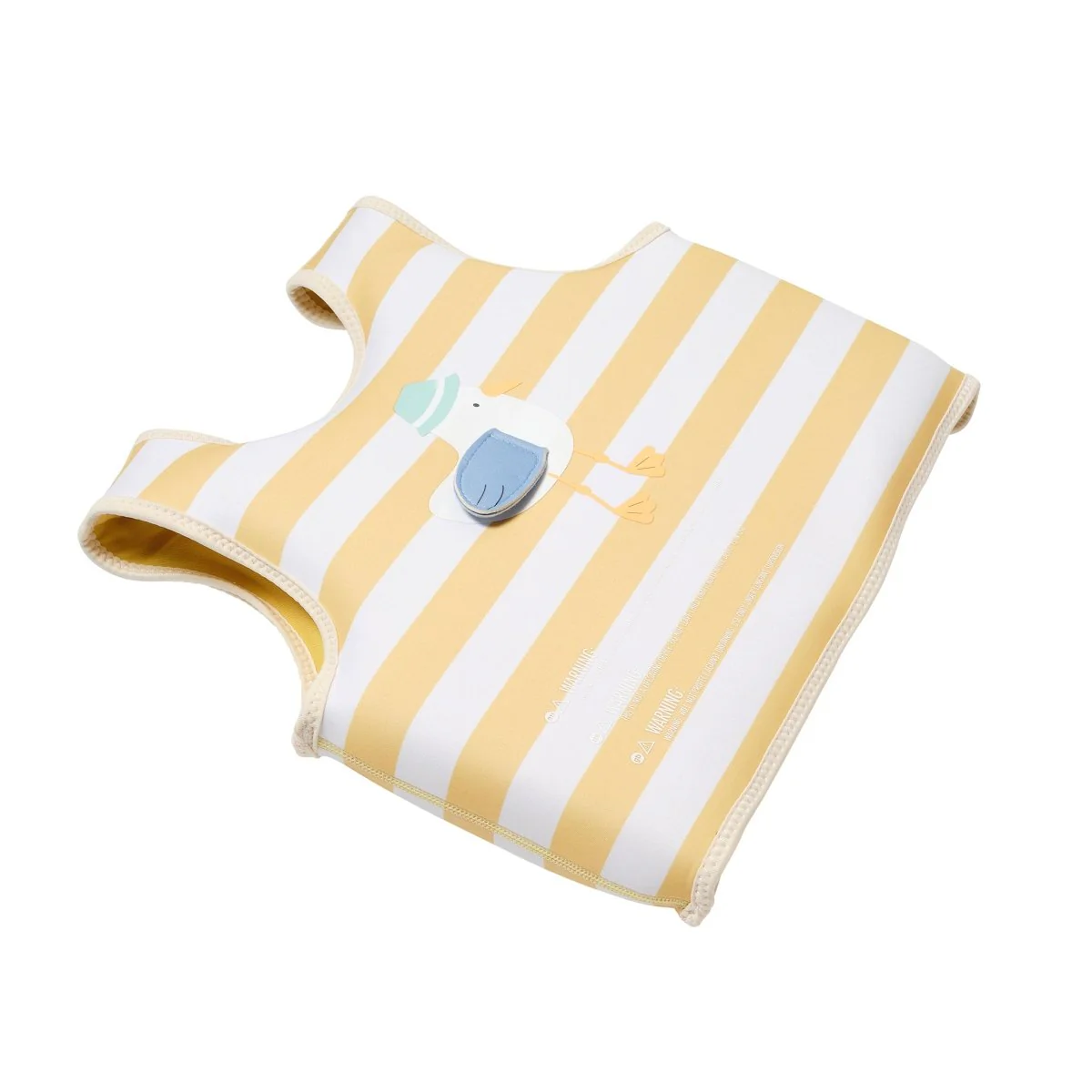 Kids Swim Vest 3-6 - Sammy the Seagull Yellow Stripe - Image 7