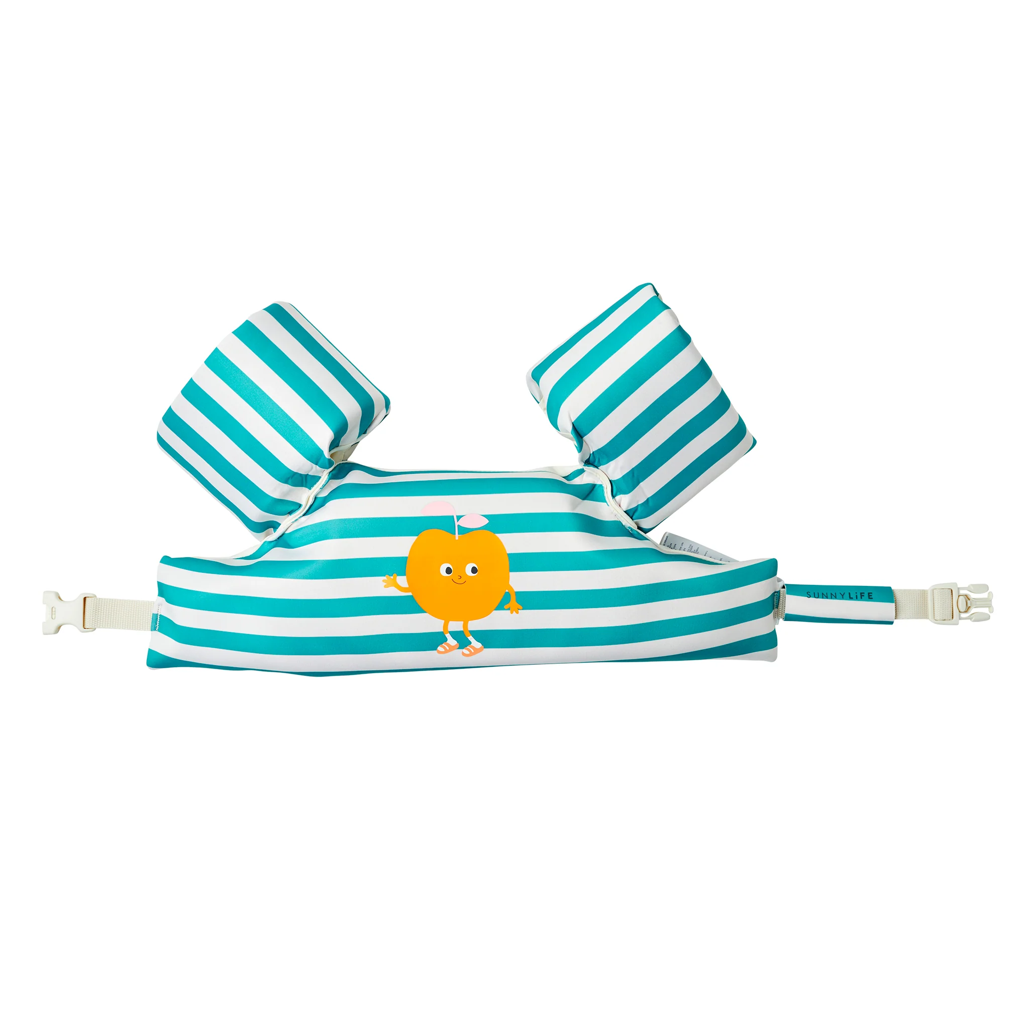 Floatie Jacket 3-6 - Poppy the Peach Green Stripe - Image 6