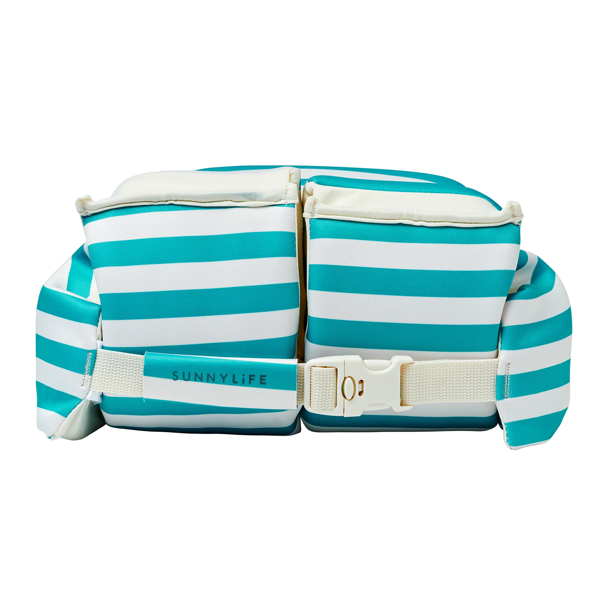 Floatie Jacket 3-6 - Poppy the Peach Green Stripe - Image 8
