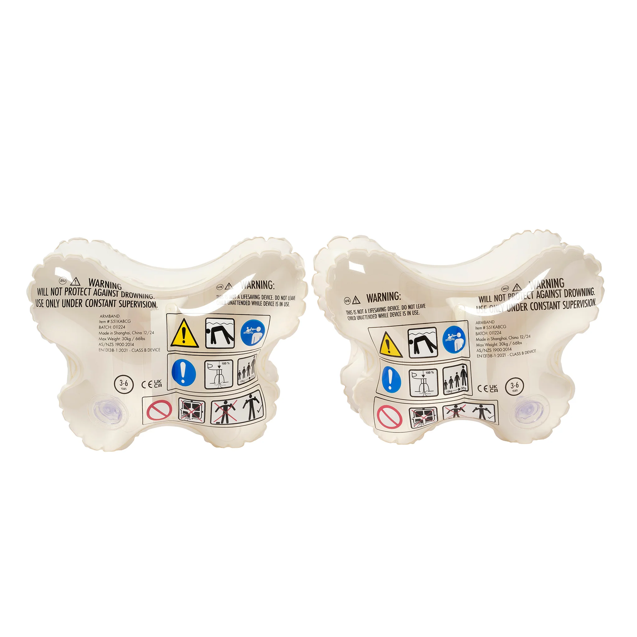 Kids Inflatable Arm Bands - Cotton Candy - Image 6