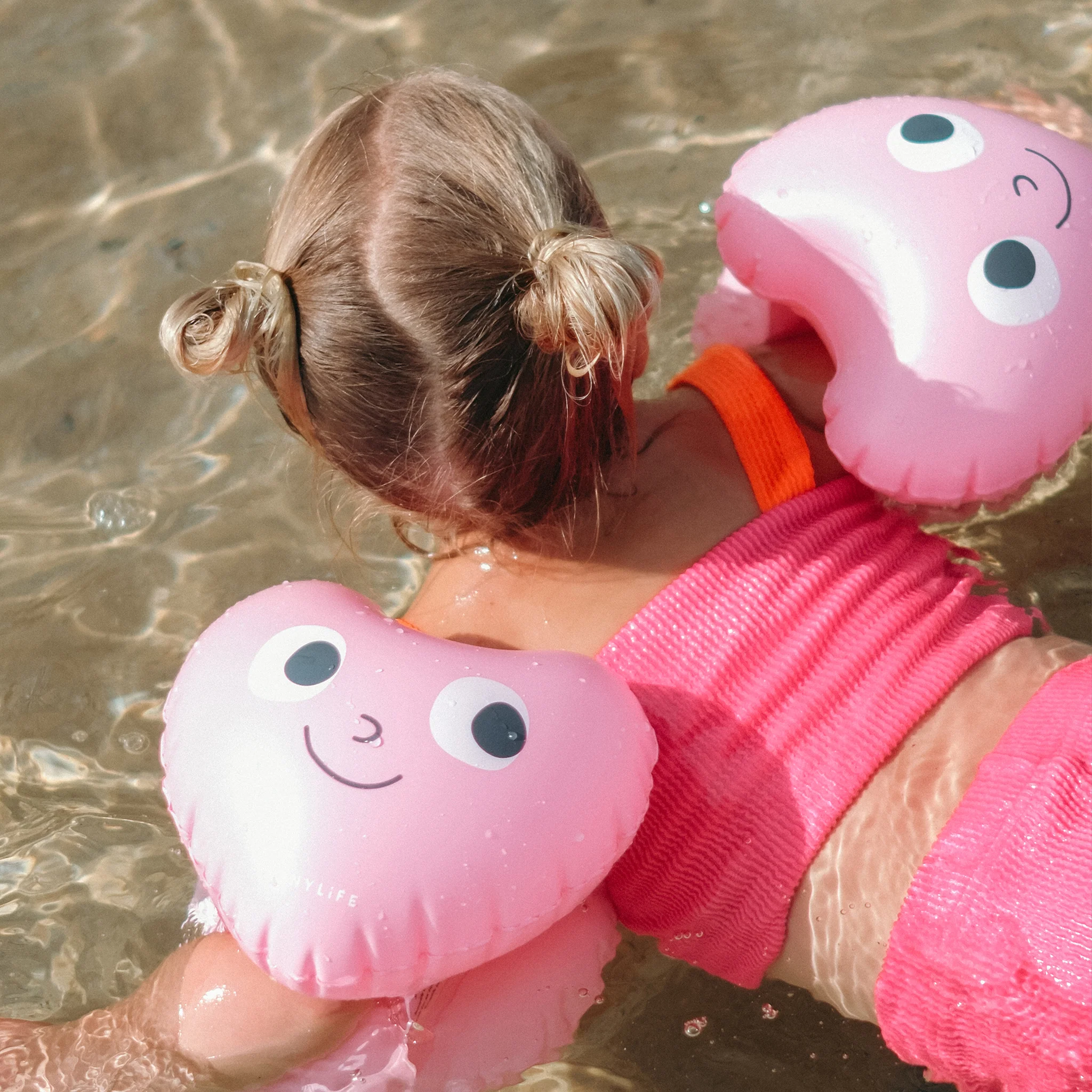 Inflatable Arm Bands - Poppy the Peach Pink - Image 2