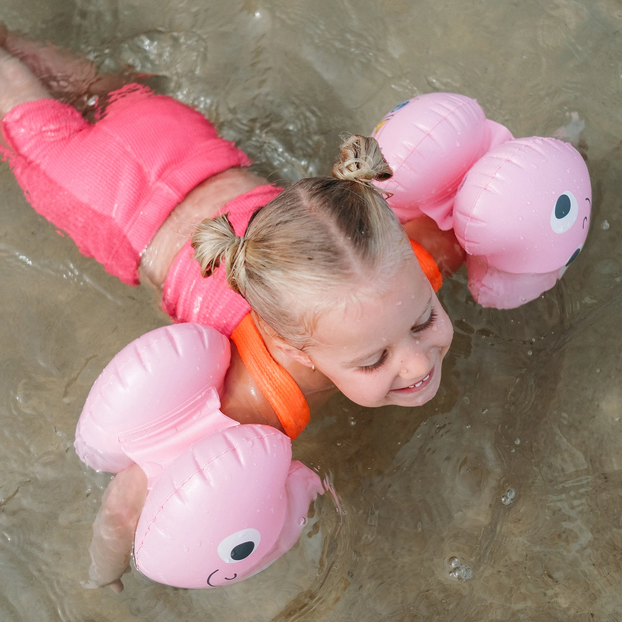 Inflatable Arm Bands - Poppy the Peach Pink - Image 5