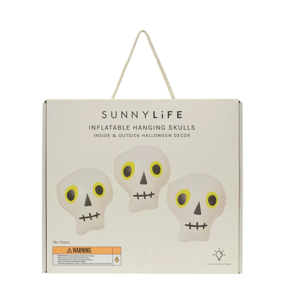 Inflatable Hanging Skulls Halloween Set - Image 9
