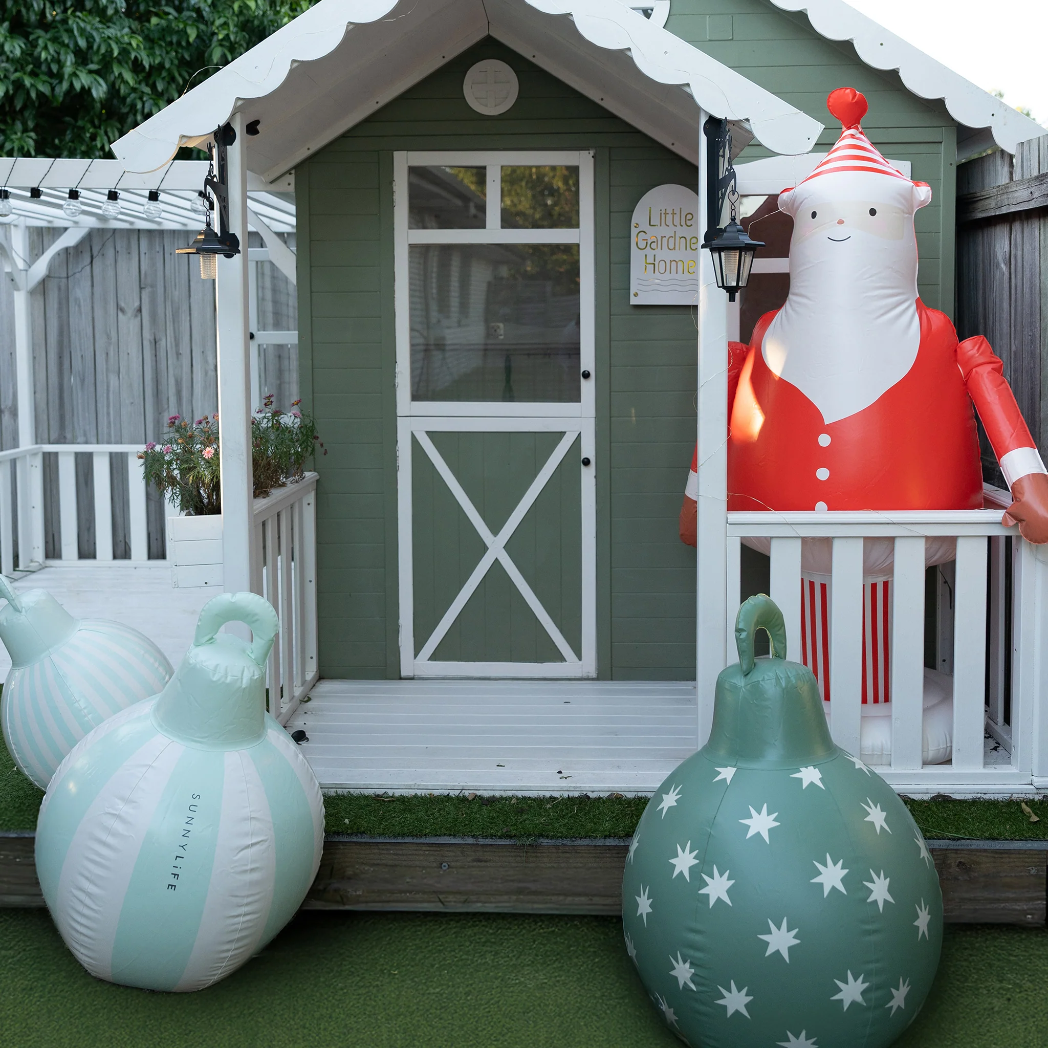 Light Up Inflatable Christmas Standing Santa Character - Image 10