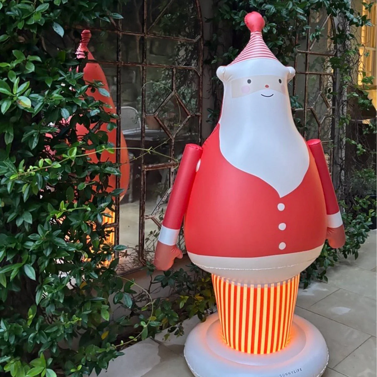 Light Up Inflatable Christmas Standing Santa Character - Image 2