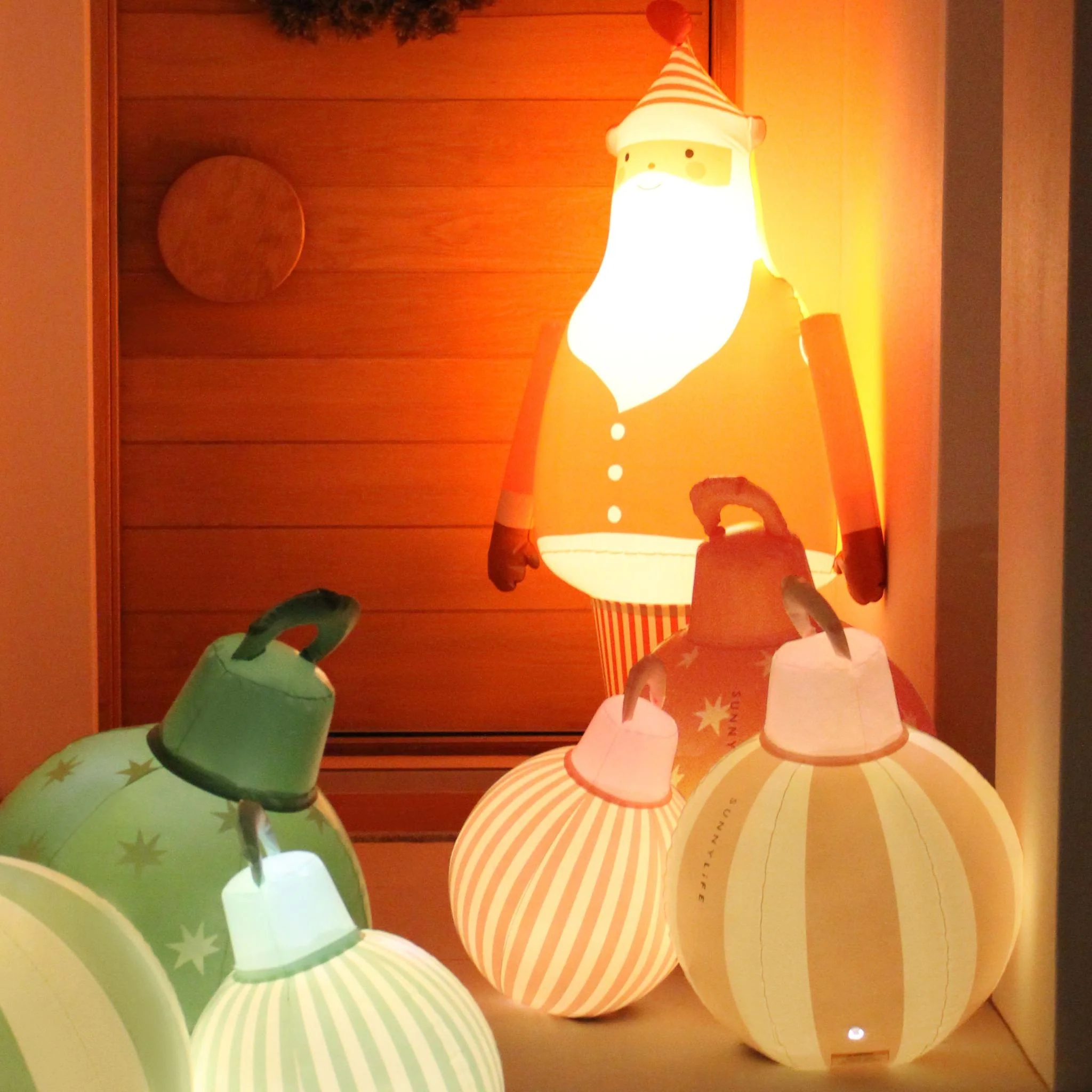 Light Up Inflatable Christmas Standing Santa Character - Image 6