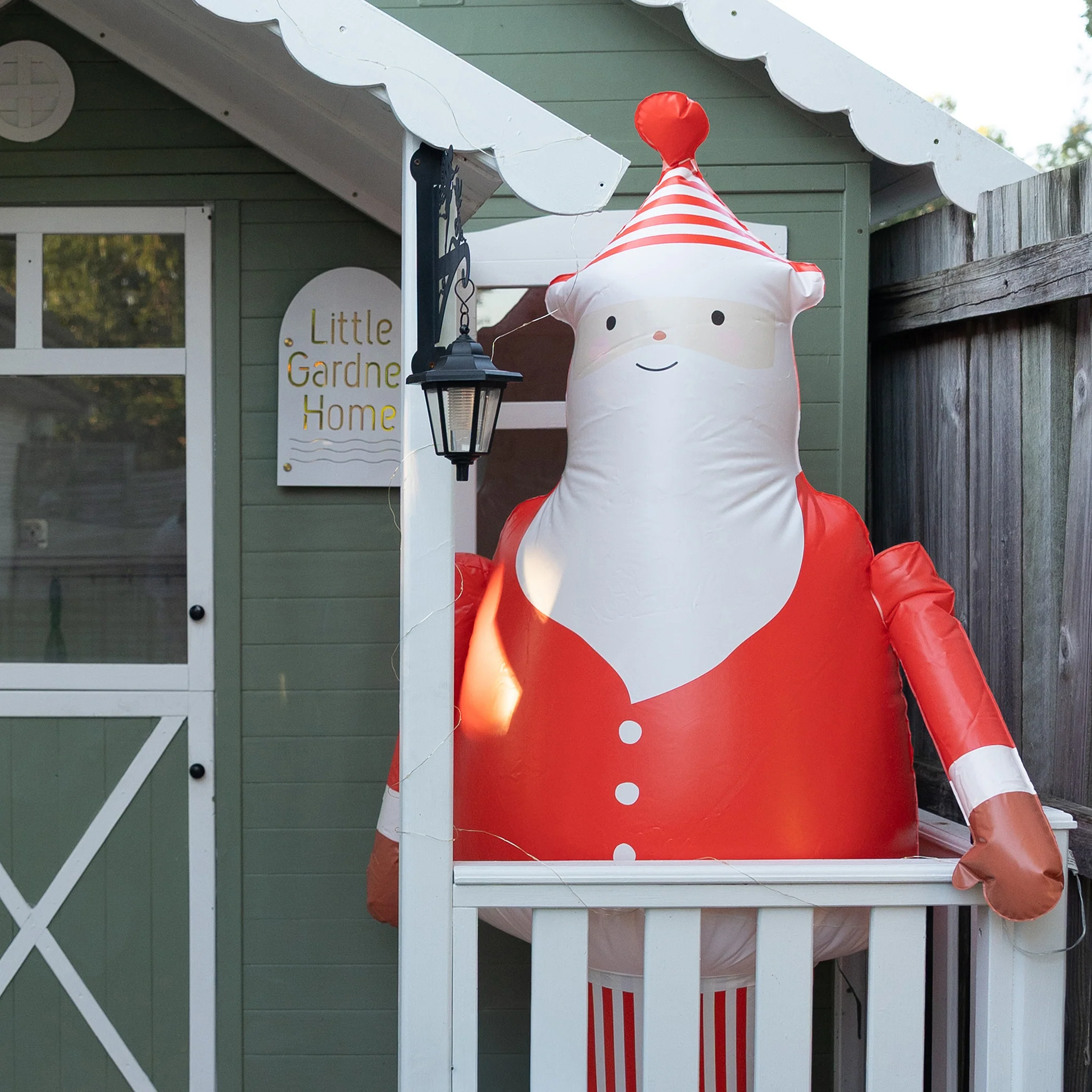 Light Up Inflatable Christmas Standing Santa Character - Image 9