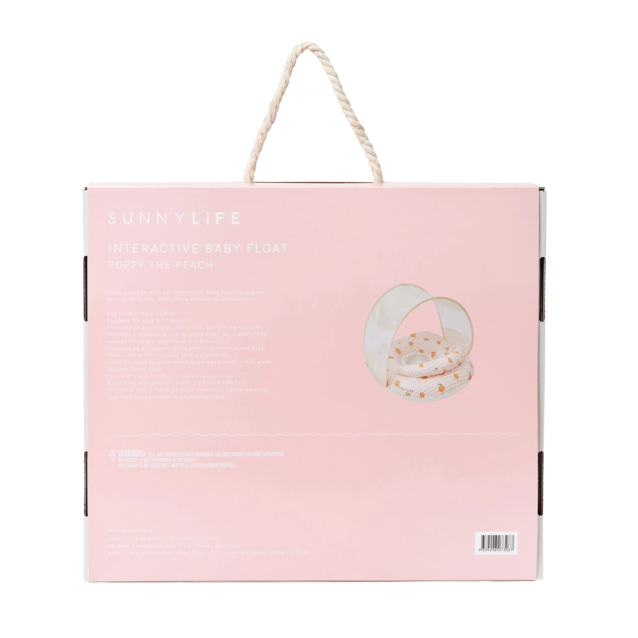 Interactive Baby Float - Poppy the Peach Pink Stripe - Image 10