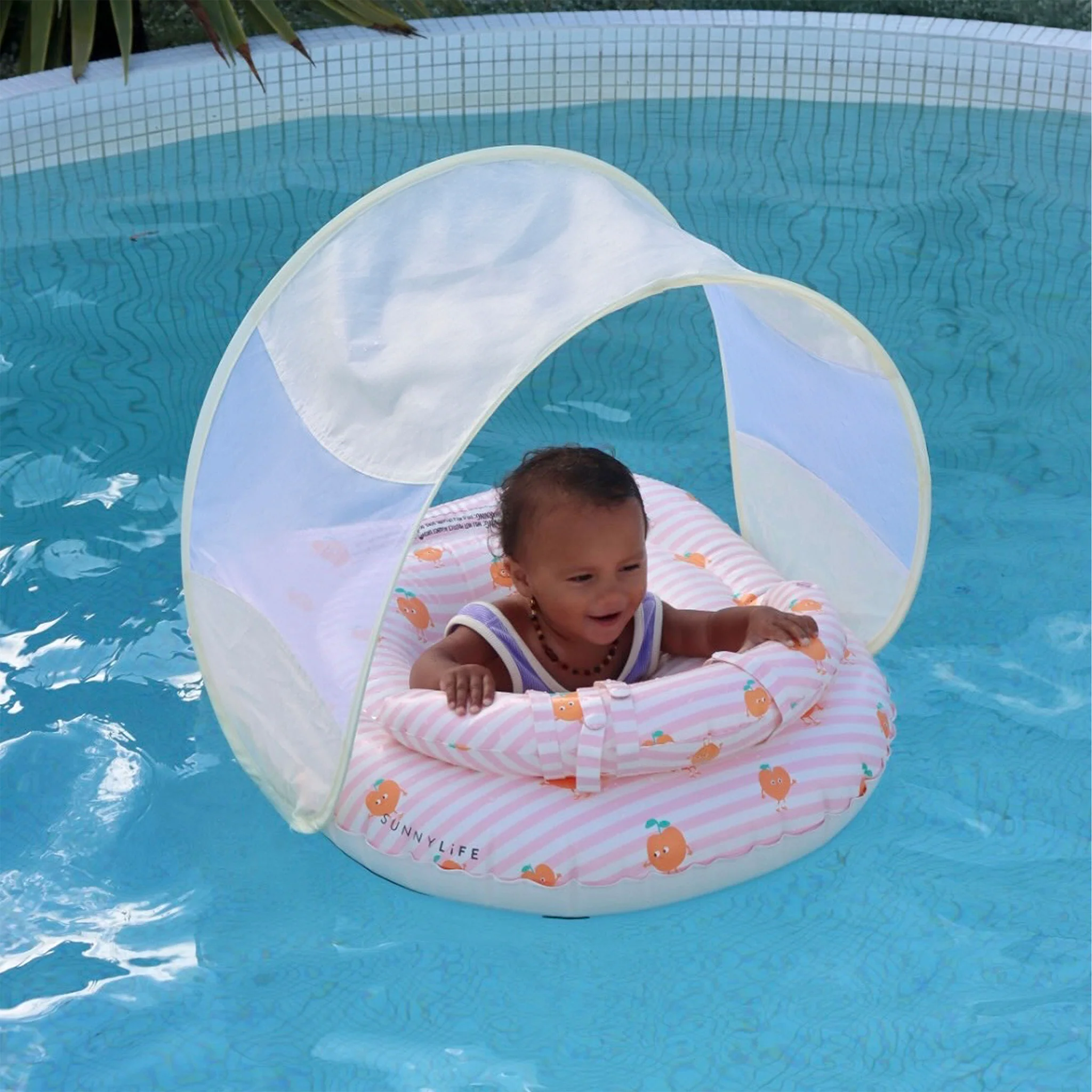 Interactive Baby Float - Poppy the Peach Pink Stripe - Image 2