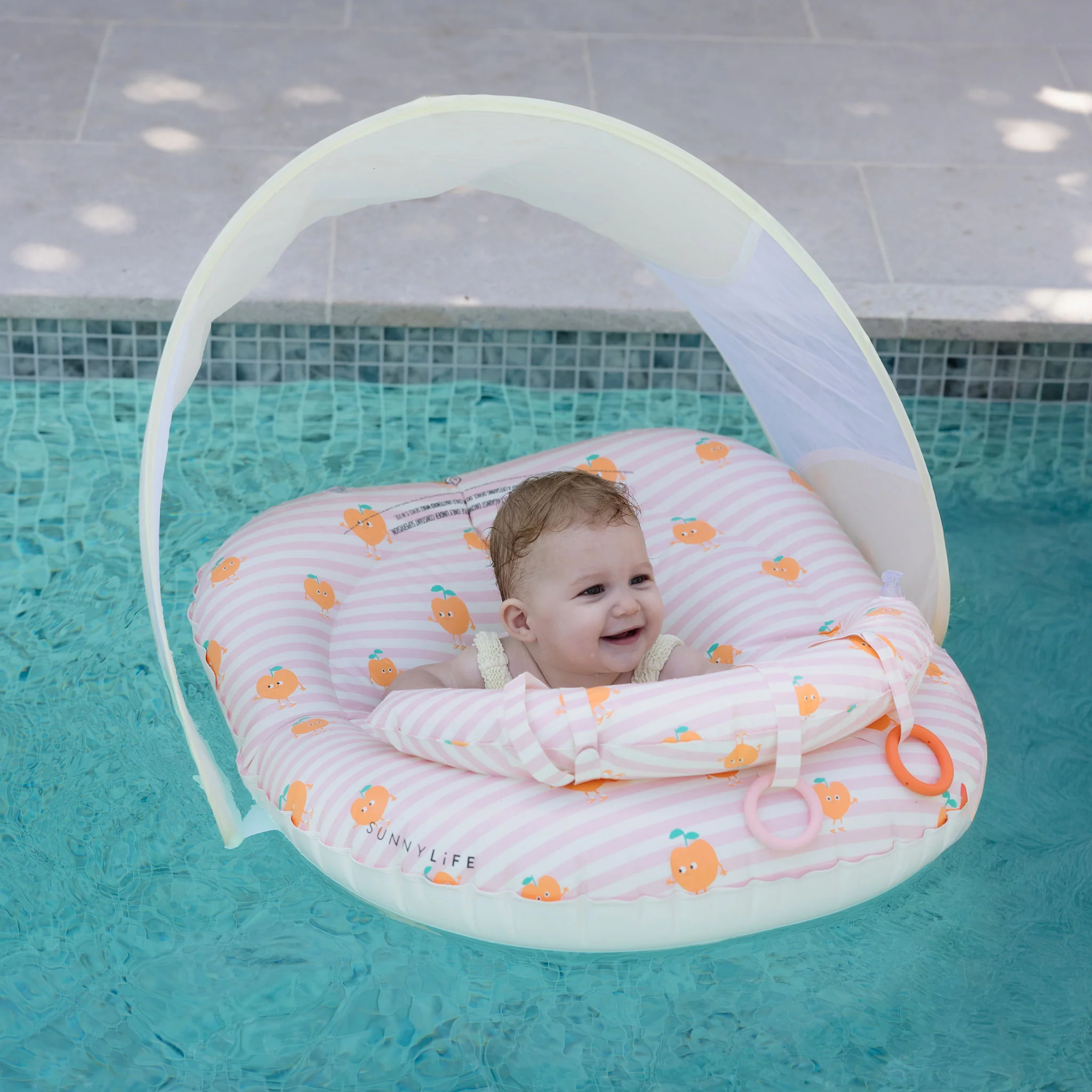 Interactive Baby Float - Poppy the Peach Pink Stripe - Image 3