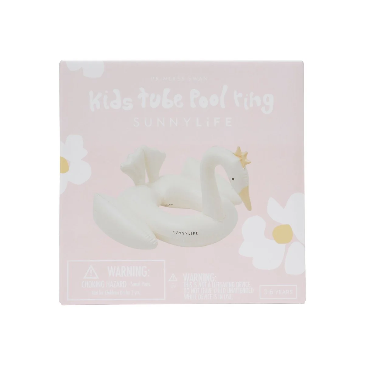 Kids Tube Pool Ring - Princess Swan Cream - Image 8