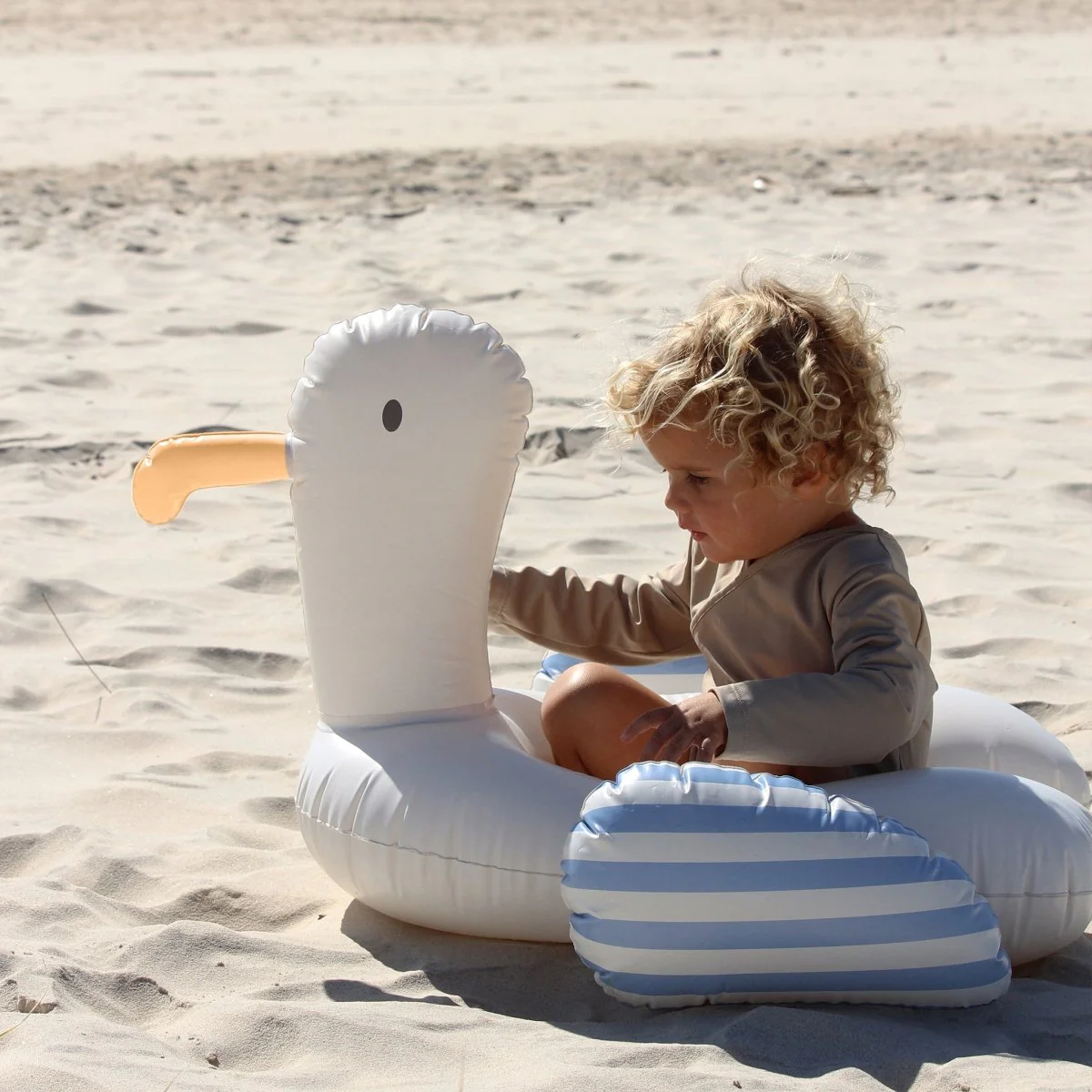 Kids Tube Pool Ring - Sammy the Seagull Blue - Image 4
