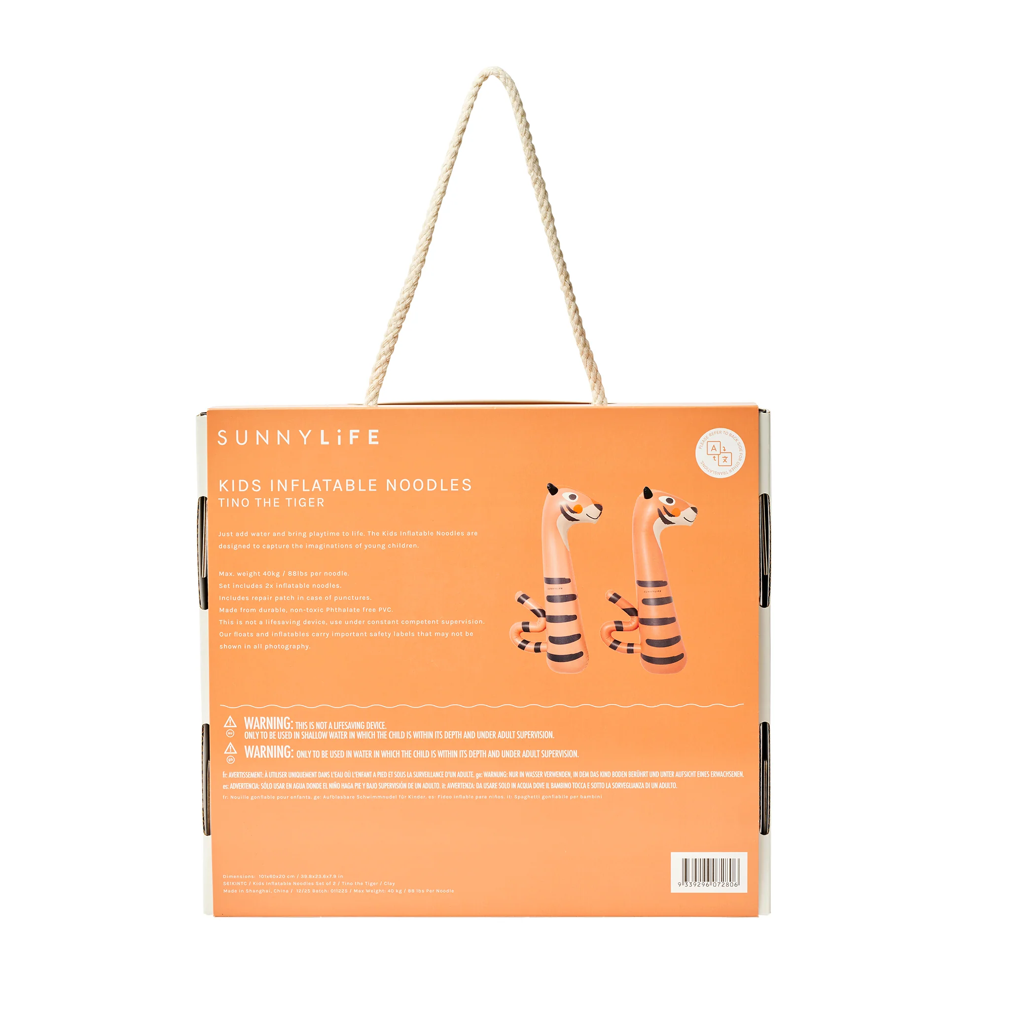 Kids Inflatable Noodle - Tino the Tiger Clay - Image 13