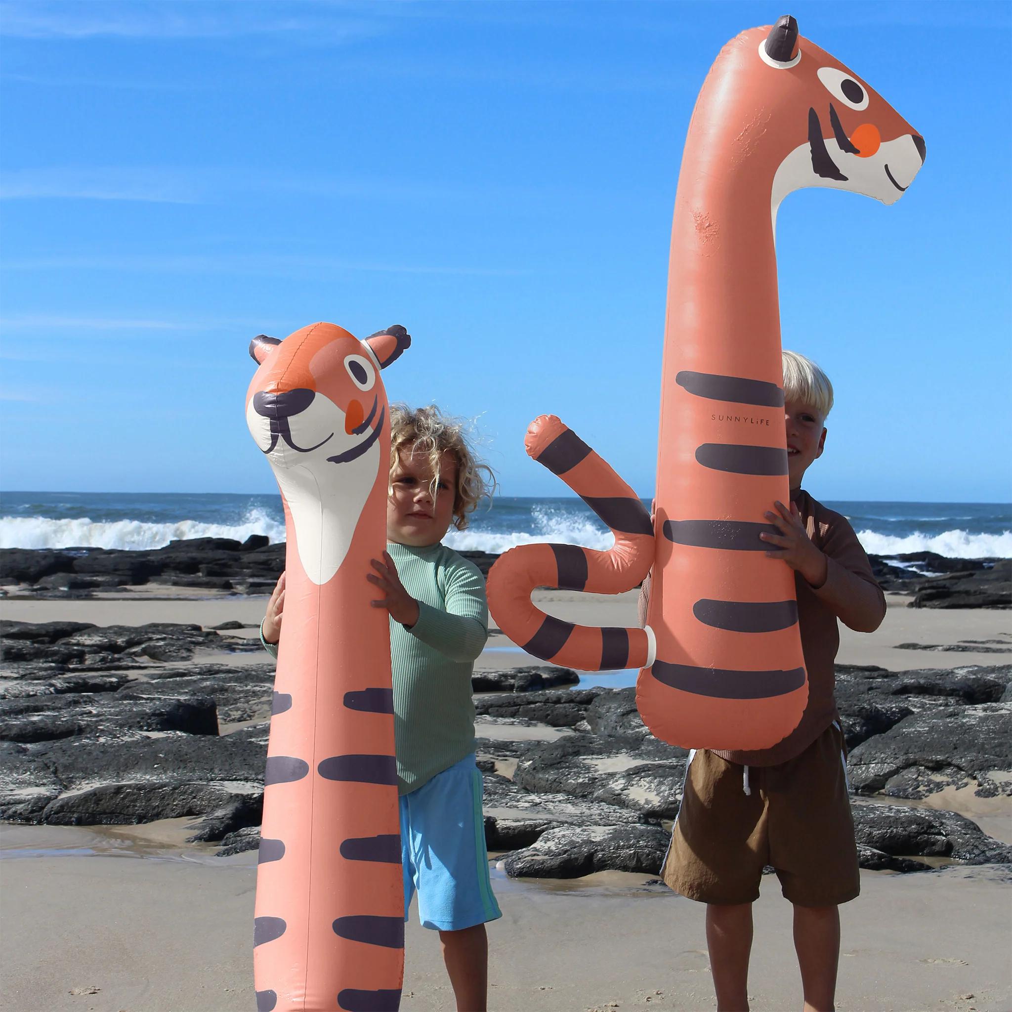 Kids Inflatable Noodle - Tino the Tiger Clay - Image 3