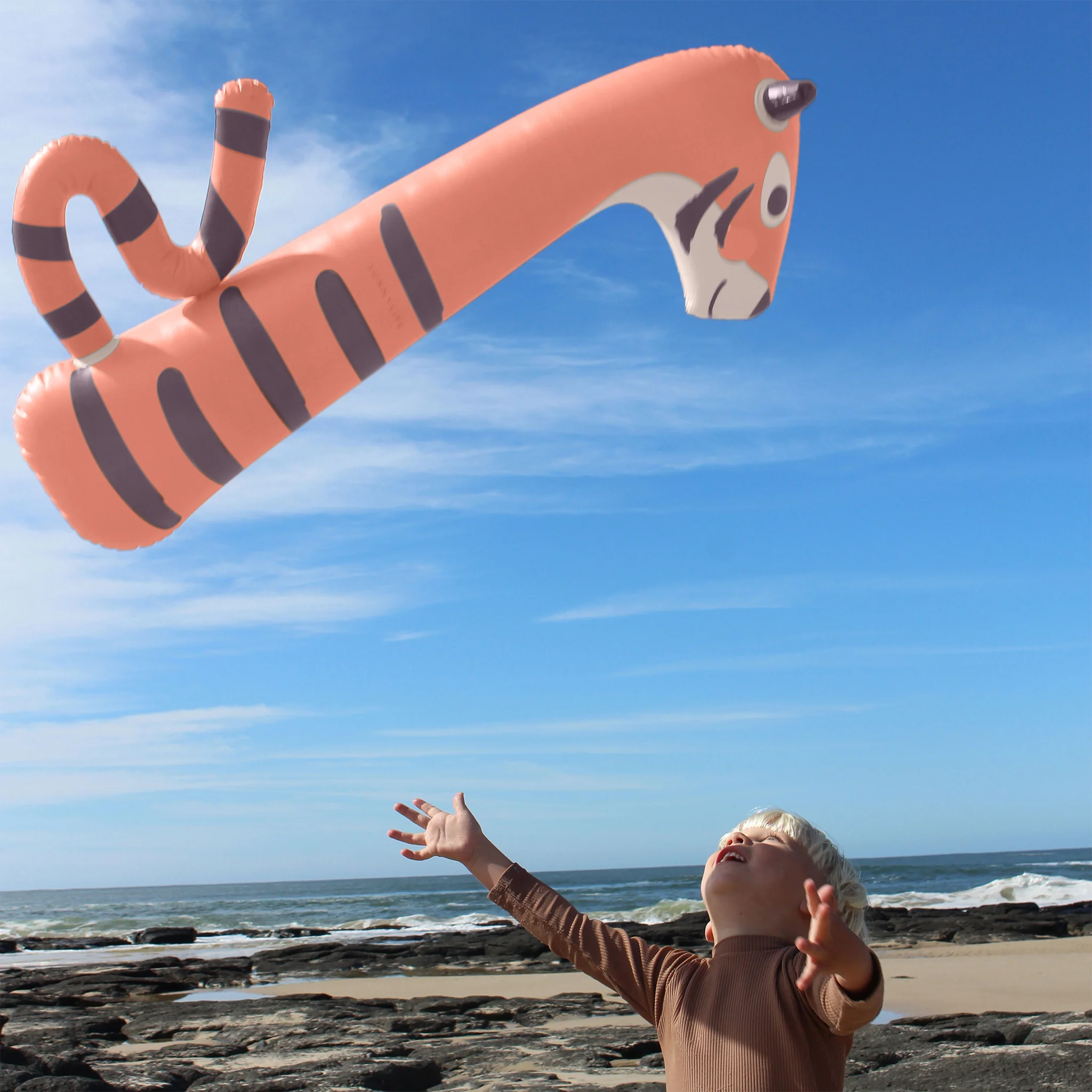 Kids Inflatable Noodle - Tino the Tiger Clay - Image 5
