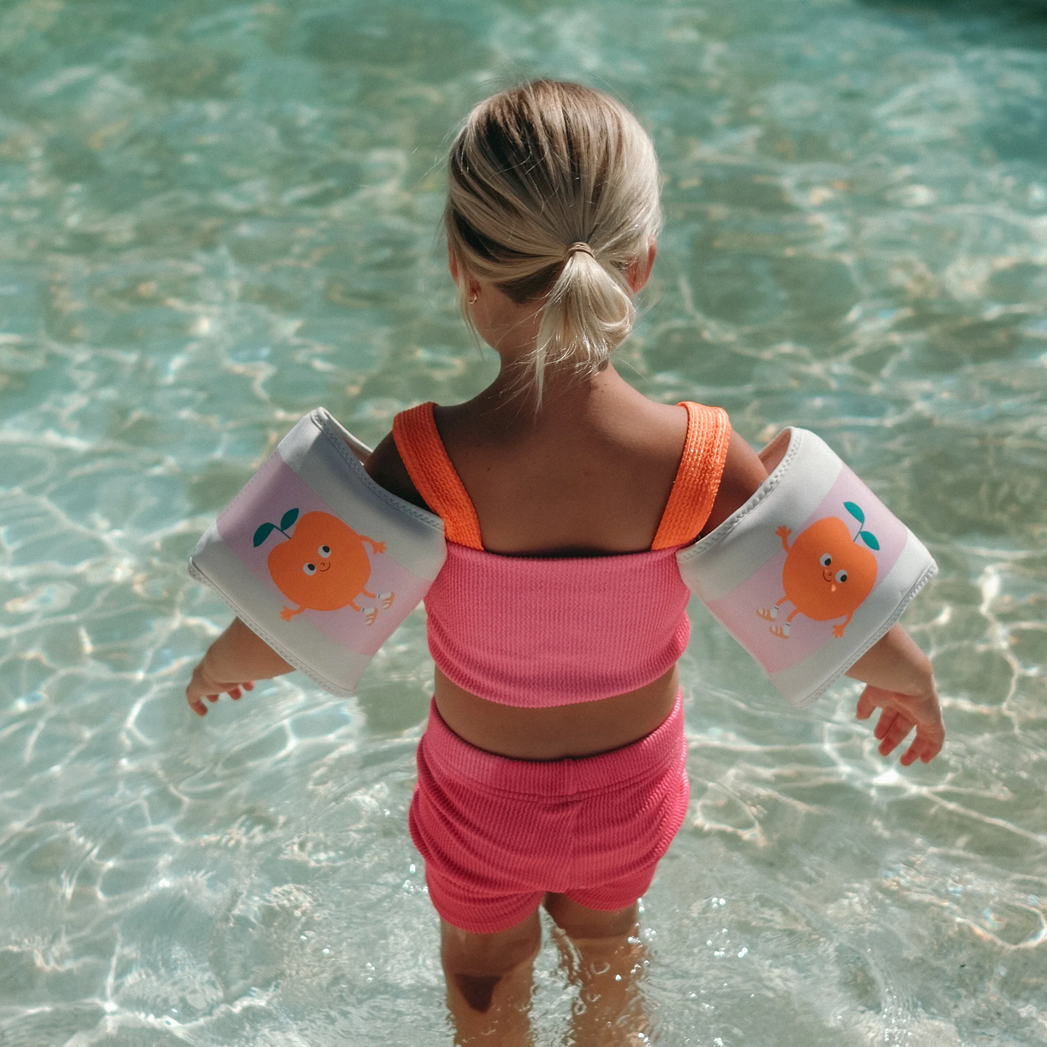 Kids Neoprene Arm Bands - Poppy the Peach - Image 2