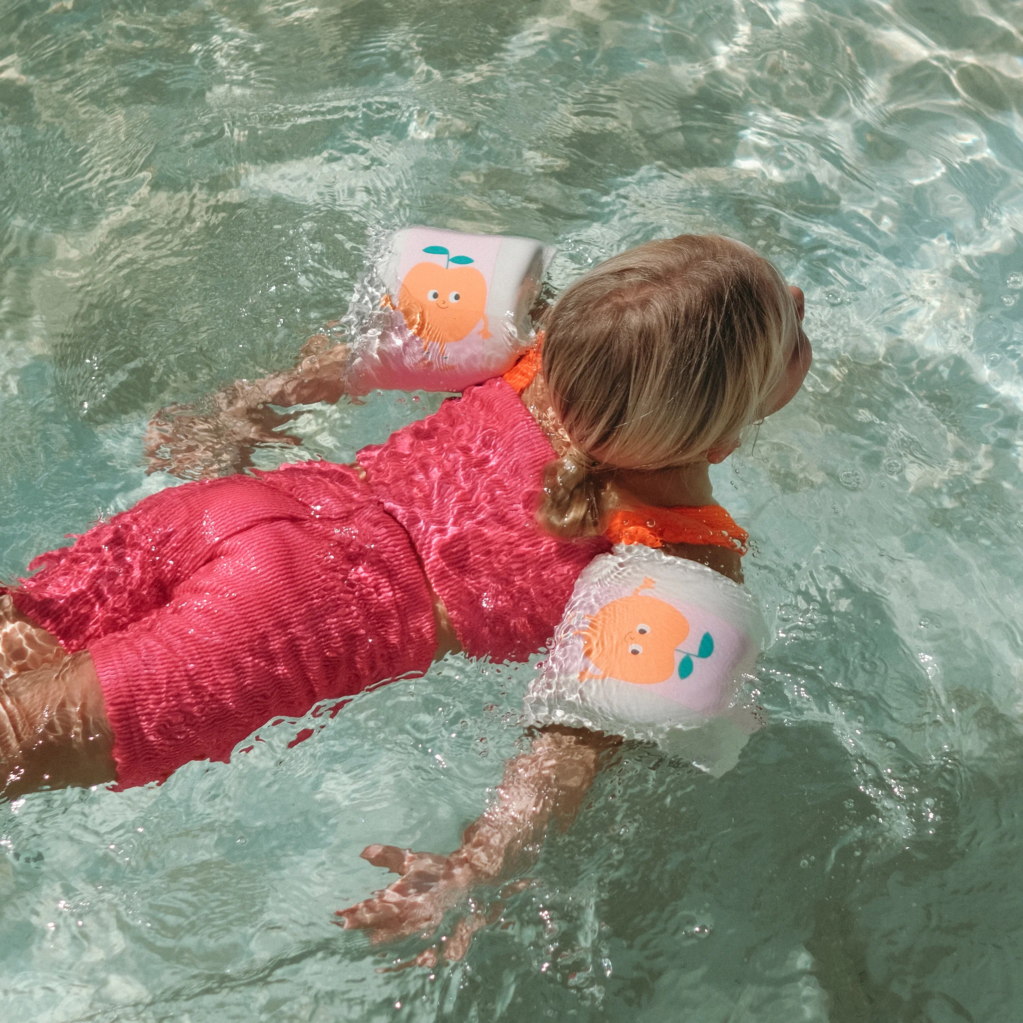 Kids Neoprene Arm Bands - Poppy the Peach - Image 3