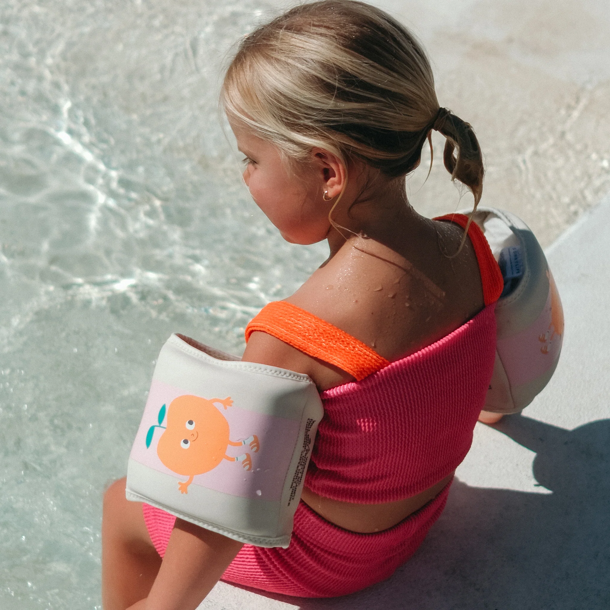 Kids Neoprene Arm Bands - Poppy the Peach - Image 4