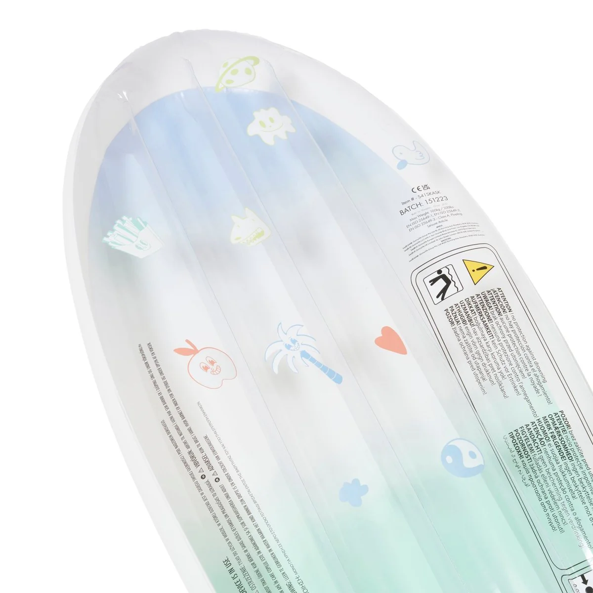 Kids Skateboard Float - Blue - Image 3