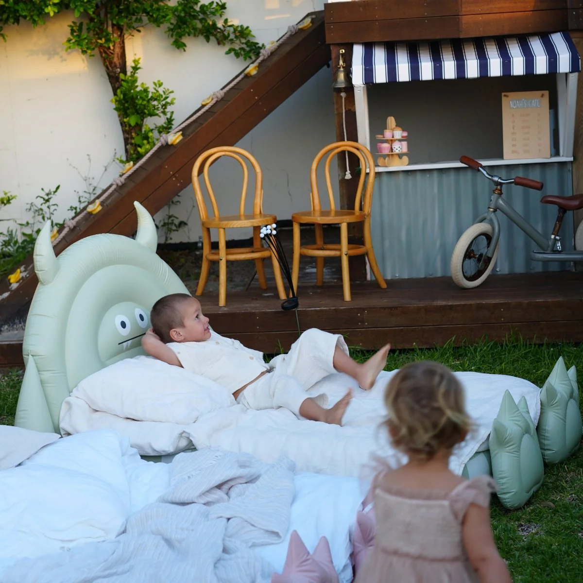 Kids Air Mattress - Monster Green - Image 3