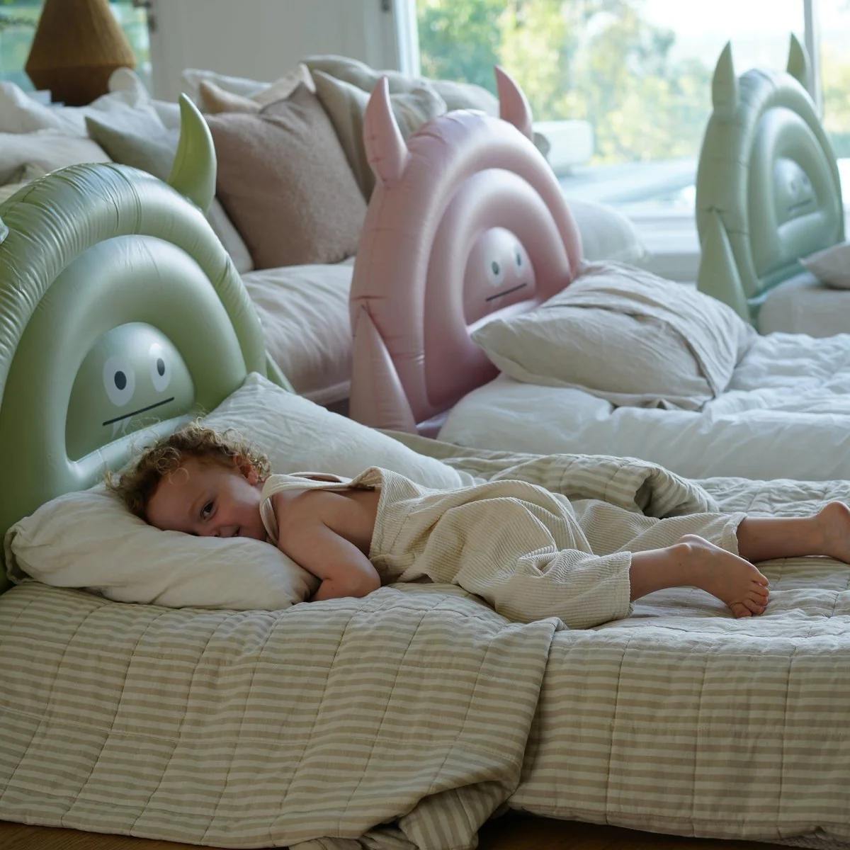 Kids Air Mattress - Monster Green - Image 5