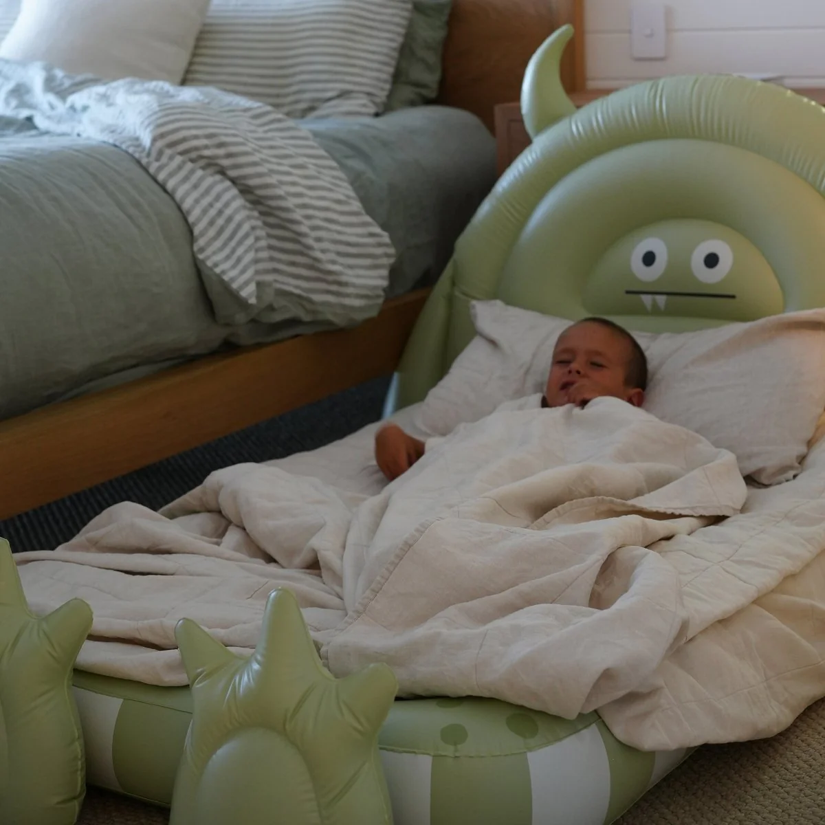 Kids Air Mattress - Monster Green - Image 7