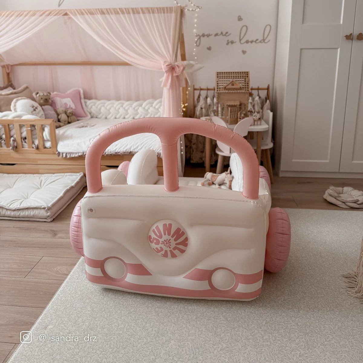 Kids Air Mattress - Summer Van Pink - Image 3